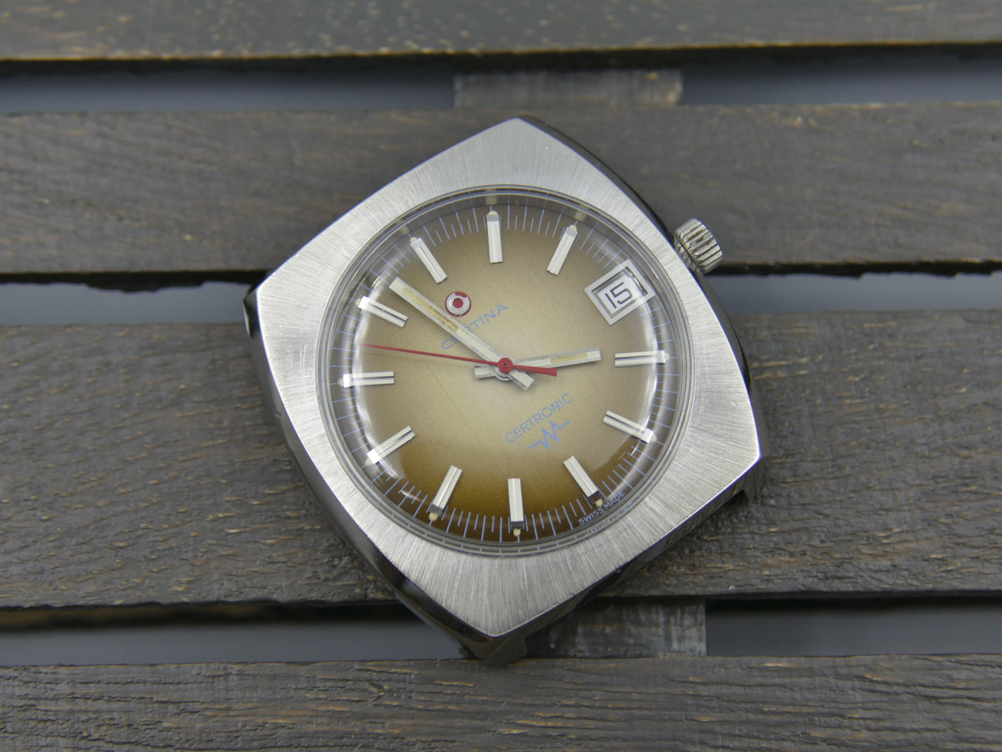 70's vintage watch mens Certina certronic ref. 8101 004 cal. 29-157 ESA 9162