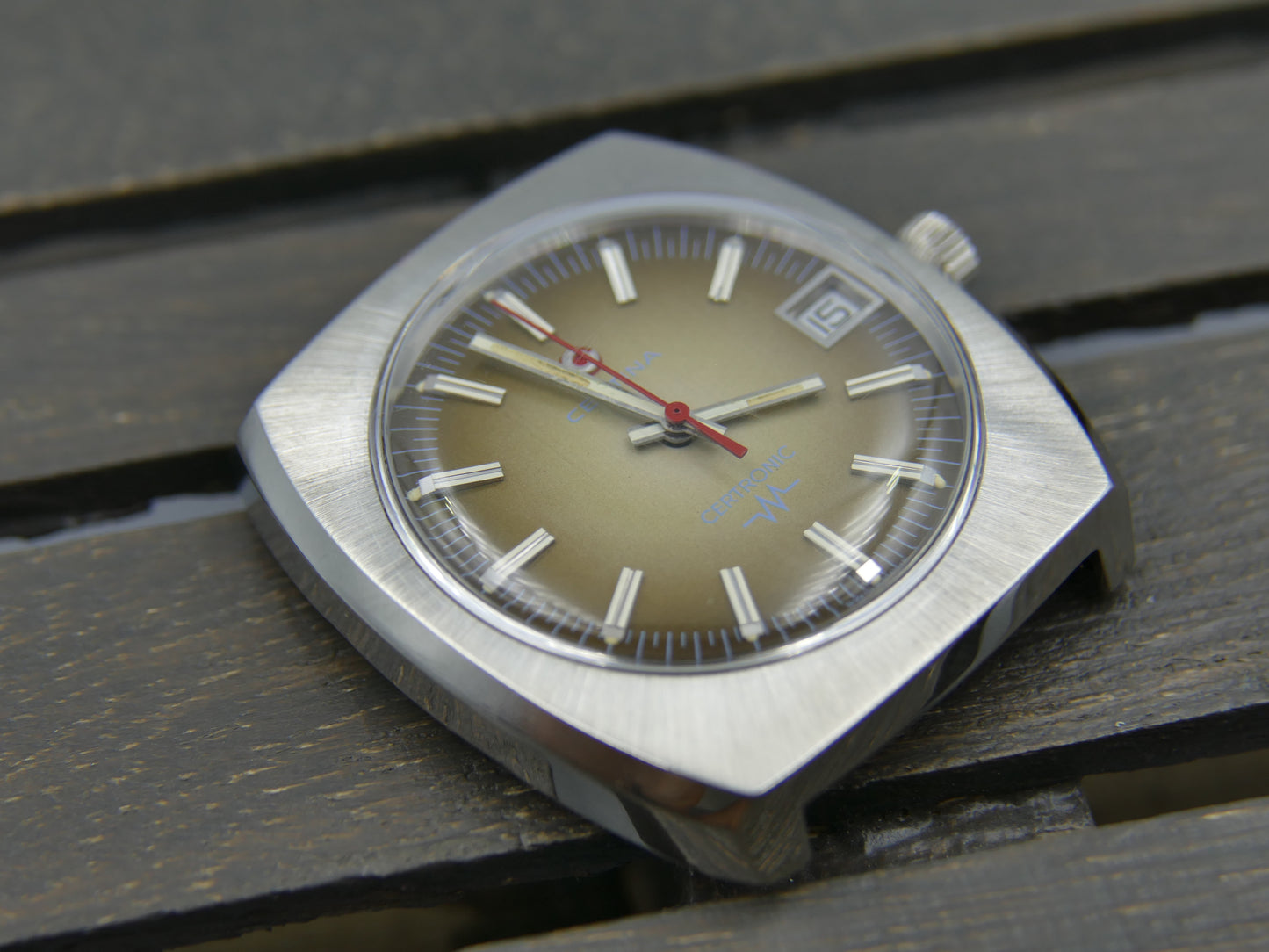 70's vintage watch mens Certina certronic ref. 8101 004 cal. 29-157 ESA 9162