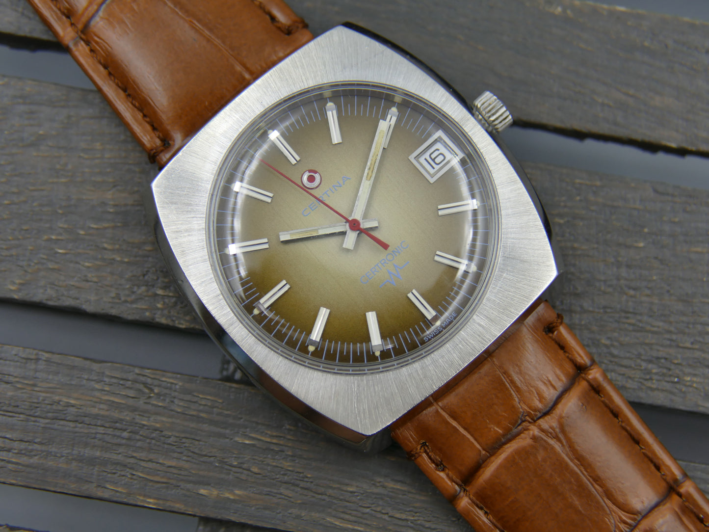 70's vintage watch mens Certina certronic ref. 8101 004 cal. 29-157 ESA 9162