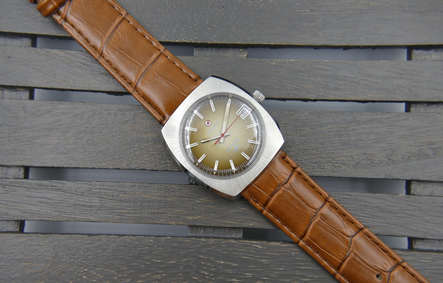 70's vintage watch mens Certina certronic ref. 8101 004 cal. 29-157 ESA 9162