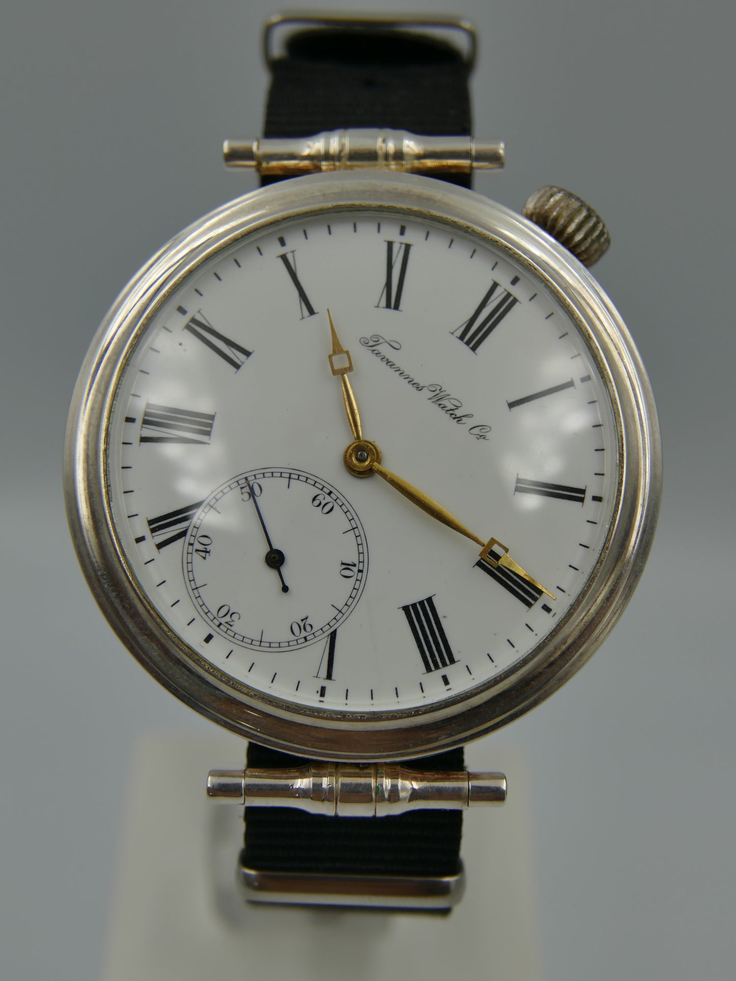 Marriage vintage mens Tavannes watch Co big case 49mm manual wind