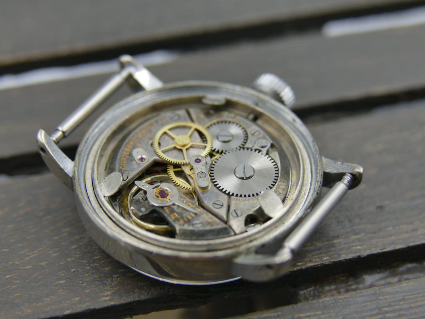 40's vintage watch Cortebert WW2 ref. 8510 manual wind ET. 926 military style