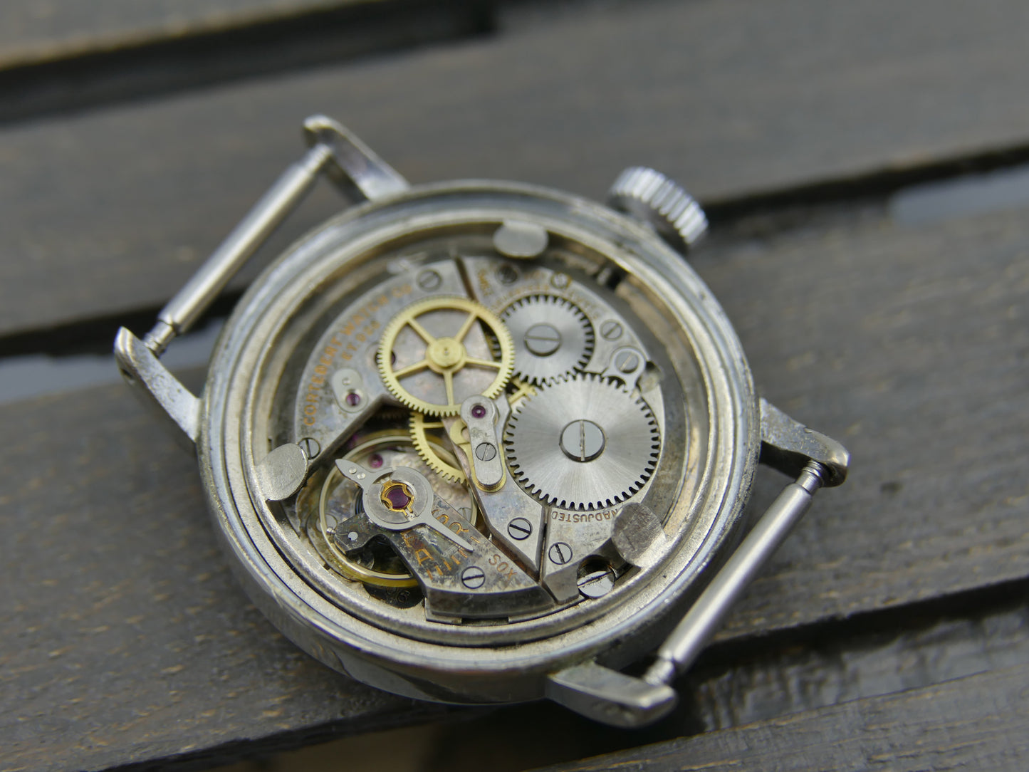 40's vintage watch Cortebert WW2 ref. 8510 manual wind ET. 926 military style