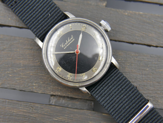 40's vintage watch Cortebert WW2 ref. 8510 manual wind ET. 926 military style