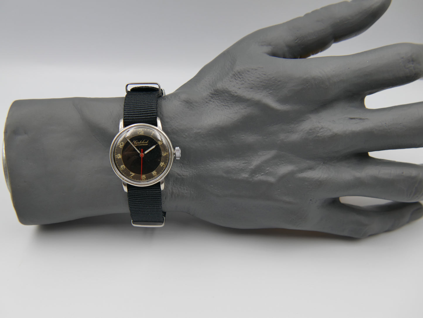 40's vintage watch Cortebert WW2 ref. 8510 manual wind ET. 926 military style