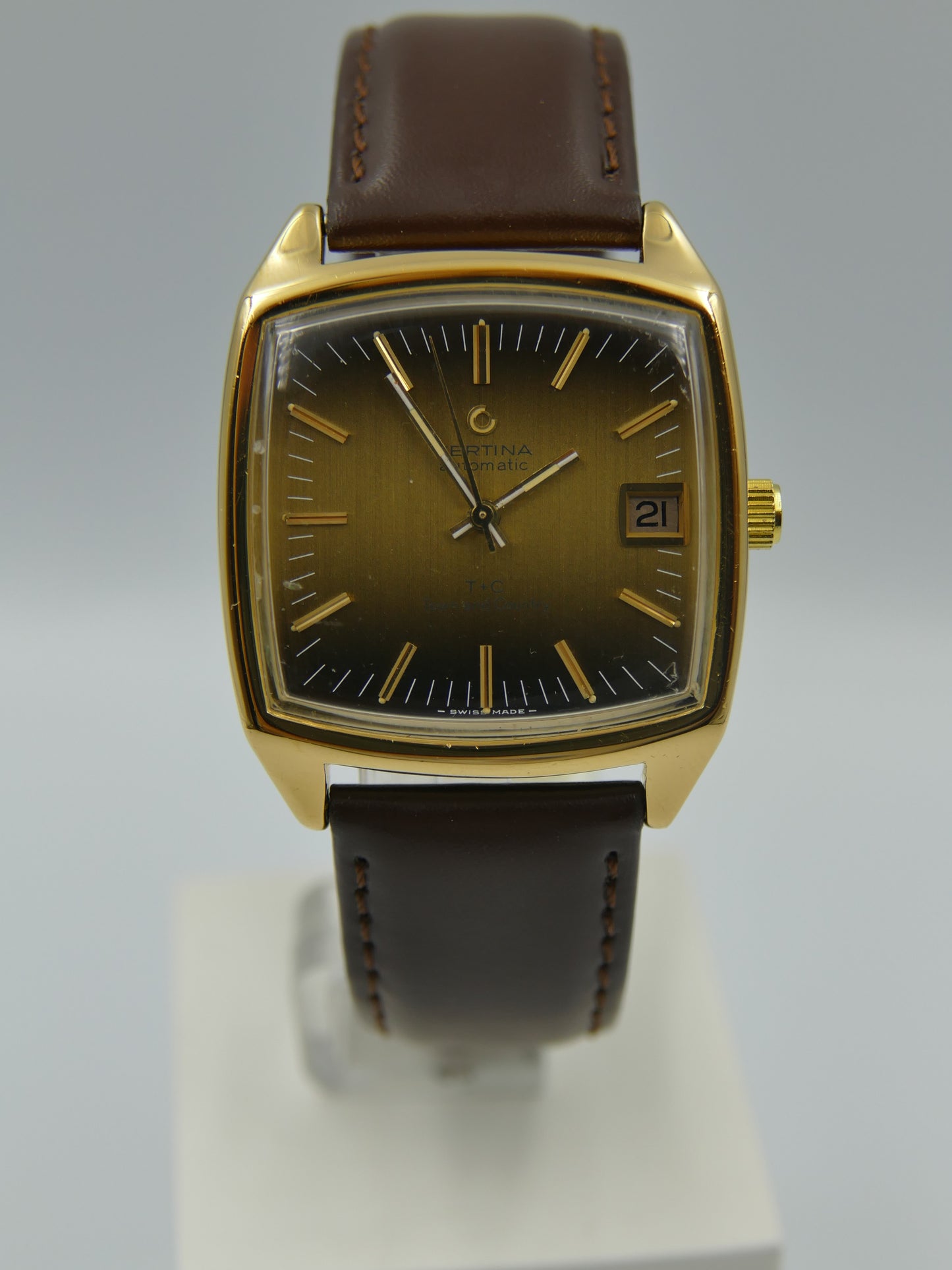 70's vintage watch mens Certina T+C town and country ref 5806 286  auto 25-651M