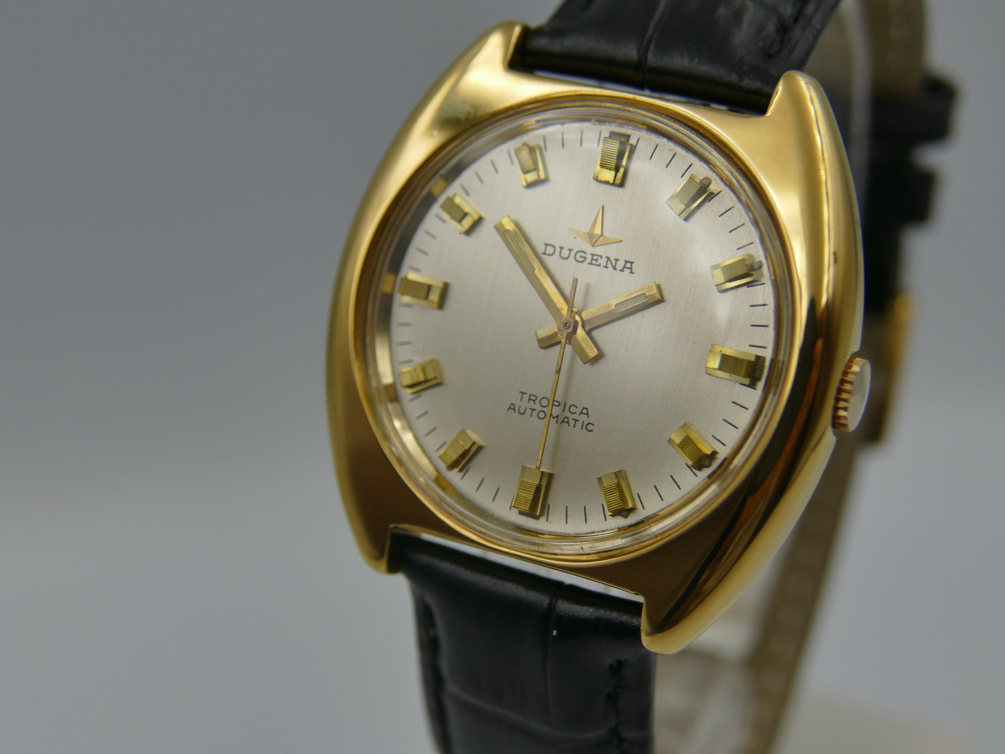 70's vintage watch mens Dugena tropica automatic ETA 2770 serviced 38mm