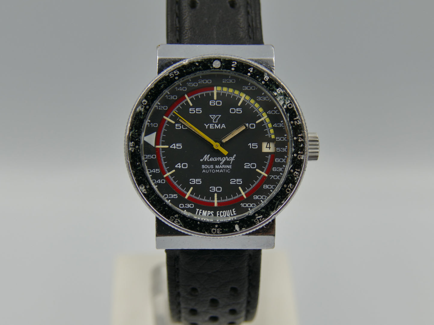 70's vintage watch mens racing Yema Meangraf sous marine ref 92 12 14 FE 4611A