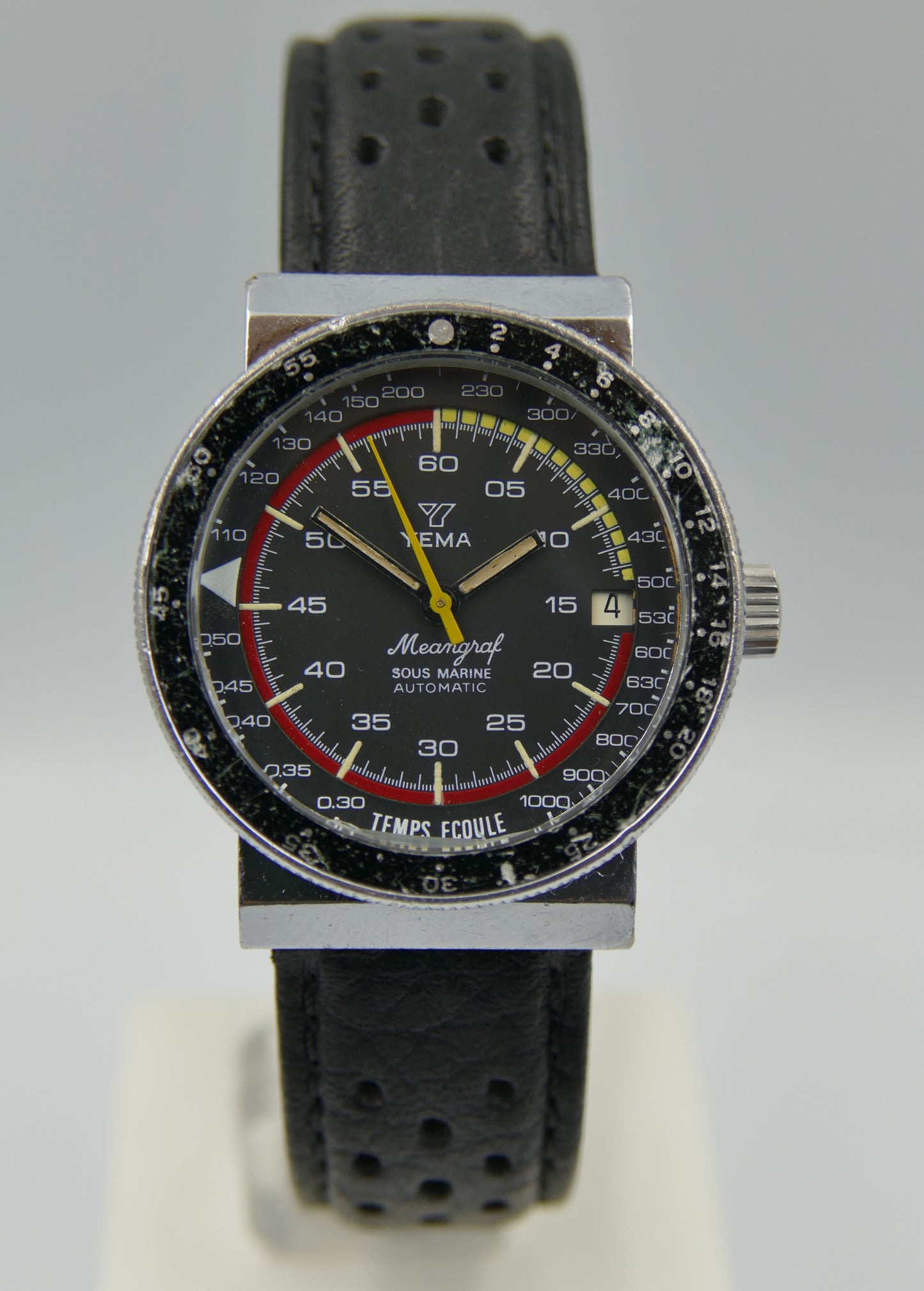 70's vintage watch mens racing Yema Meangraf sous marine ref 92 12 14 FE 4611A