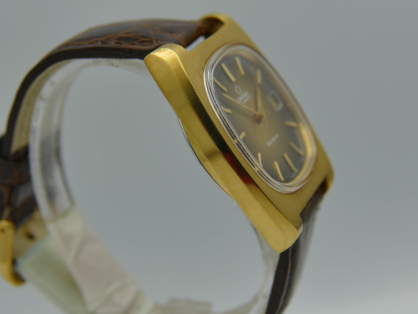 70's vintage watch mens Omega Geneve automatic cal. 1012 ref 166.0190 gold pl