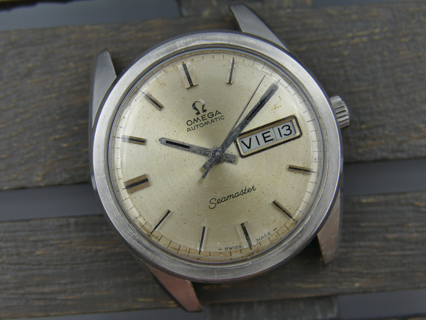 60's vintage watch mens Omega seamaster ref. 166.032 automatic cal. 752 serviced