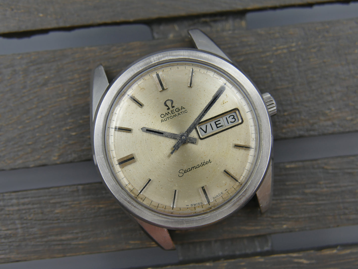 60's vintage watch mens Omega seamaster ref. 166.032 automatic cal. 752 serviced