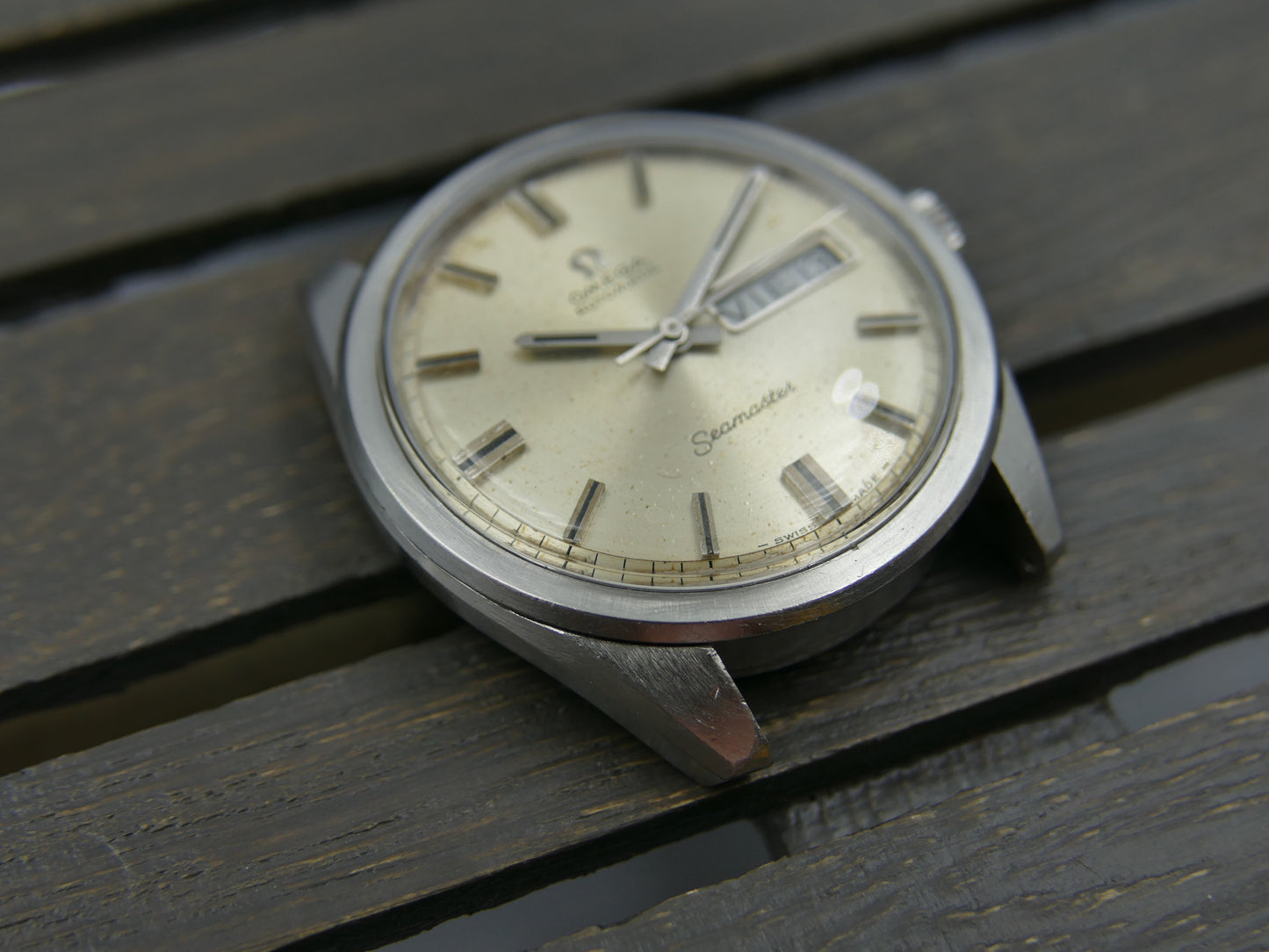 60's vintage watch mens Omega seamaster ref. 166.032 automatic cal. 752 serviced