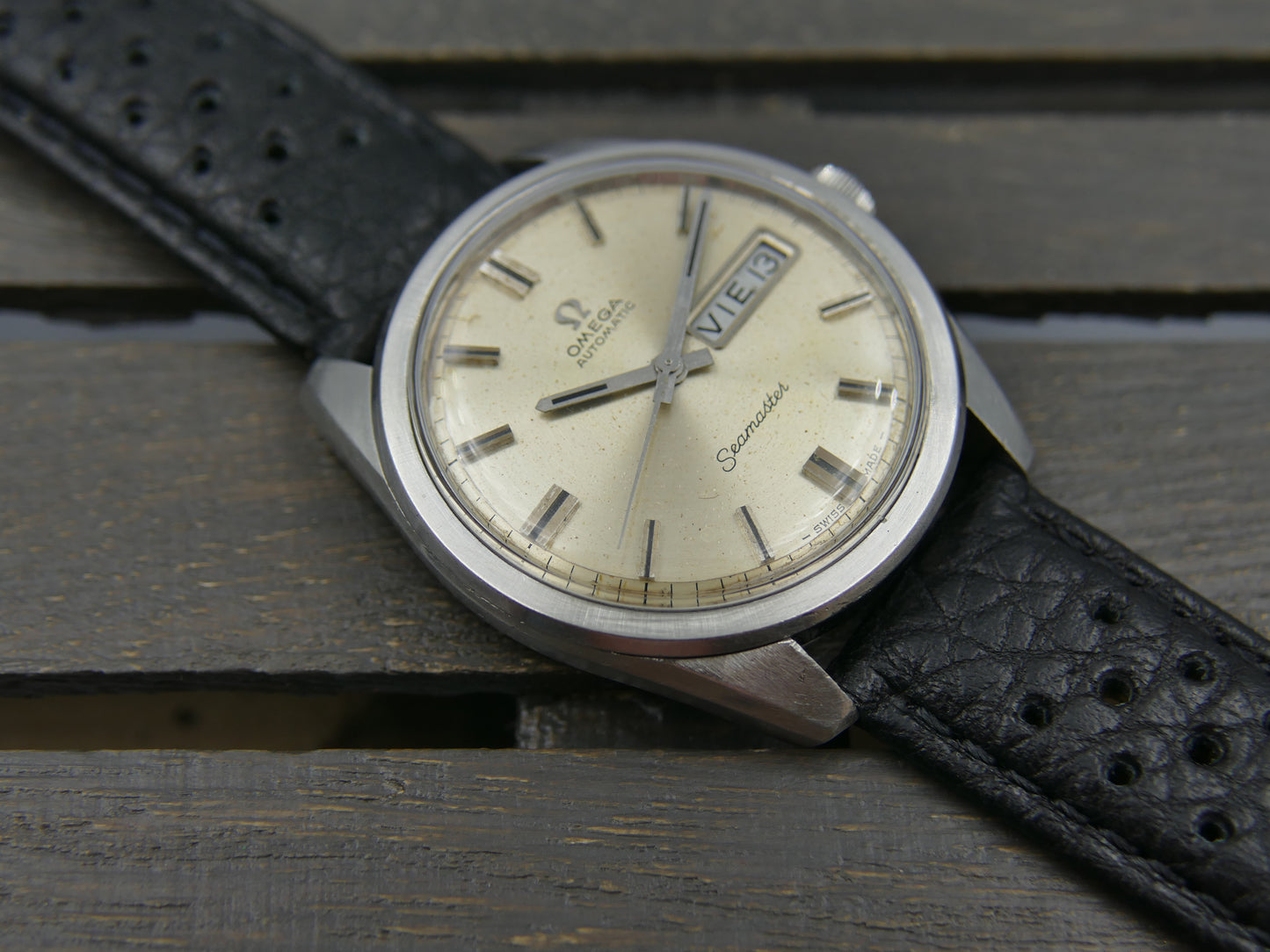 60's vintage watch mens Omega seamaster ref. 166.032 automatic cal. 752 serviced