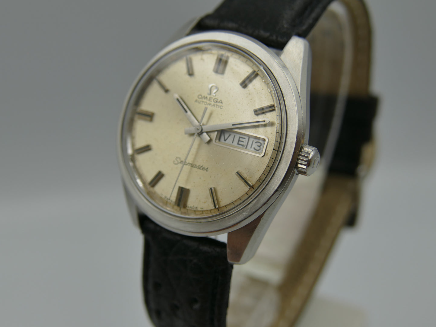 60's vintage watch mens Omega seamaster ref. 166.032 automatic cal. 752 serviced