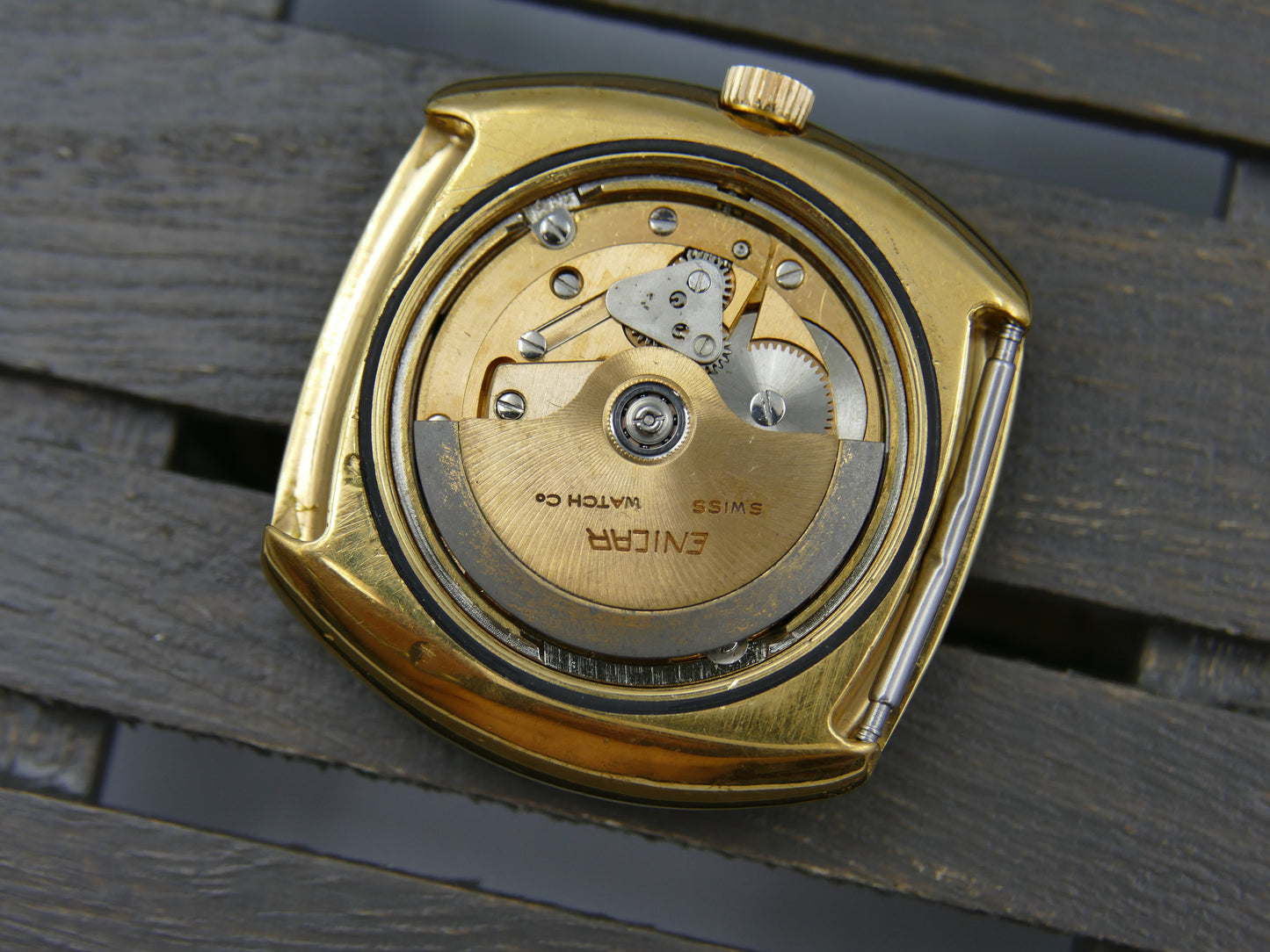 70's vintage watch mens Enicar Sherpa 320 ref 167-10-01 automatic cal. AR 167