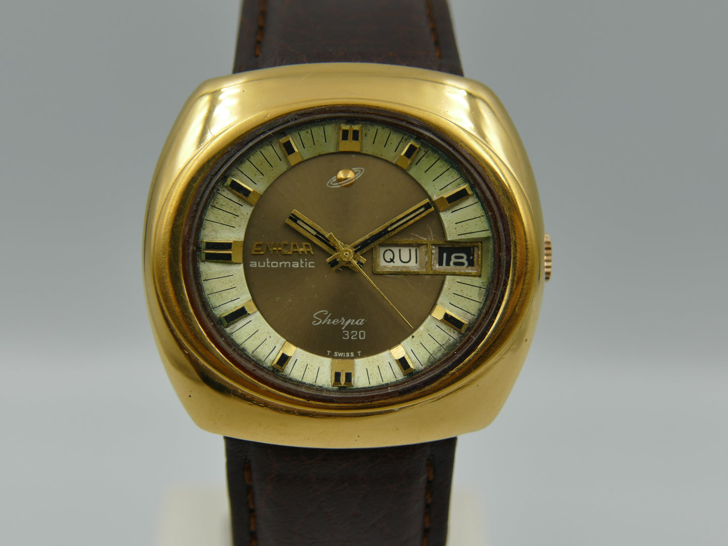 70's vintage watch mens Enicar Sherpa 320 ref 167-10-01 automatic cal. AR 167