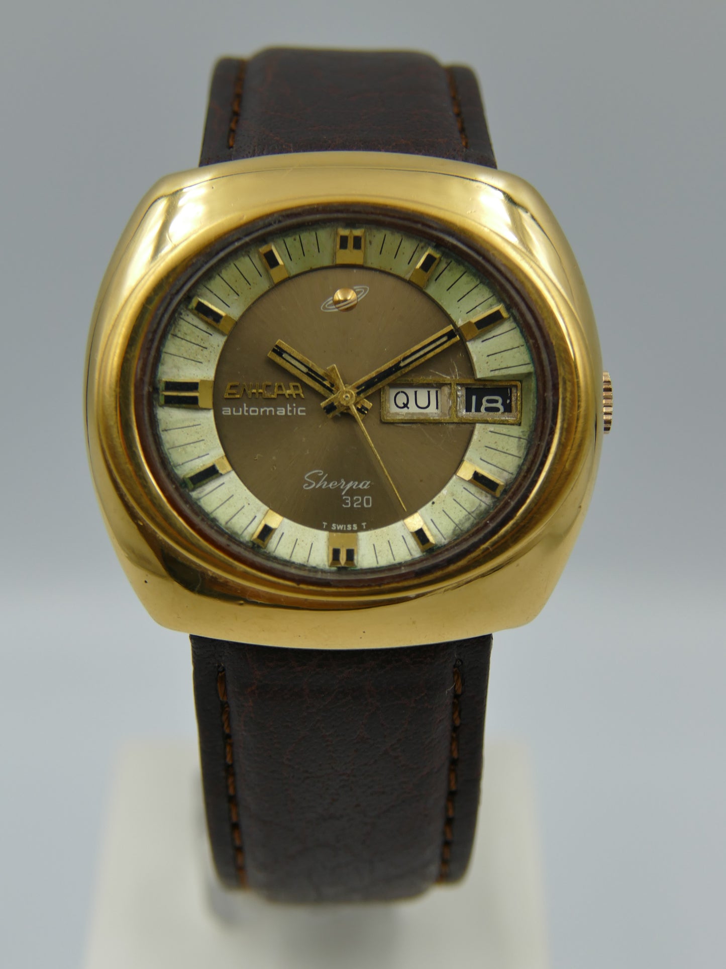 70's vintage watch mens Enicar Sherpa 320 ref 167-10-01 automatic cal. AR 167