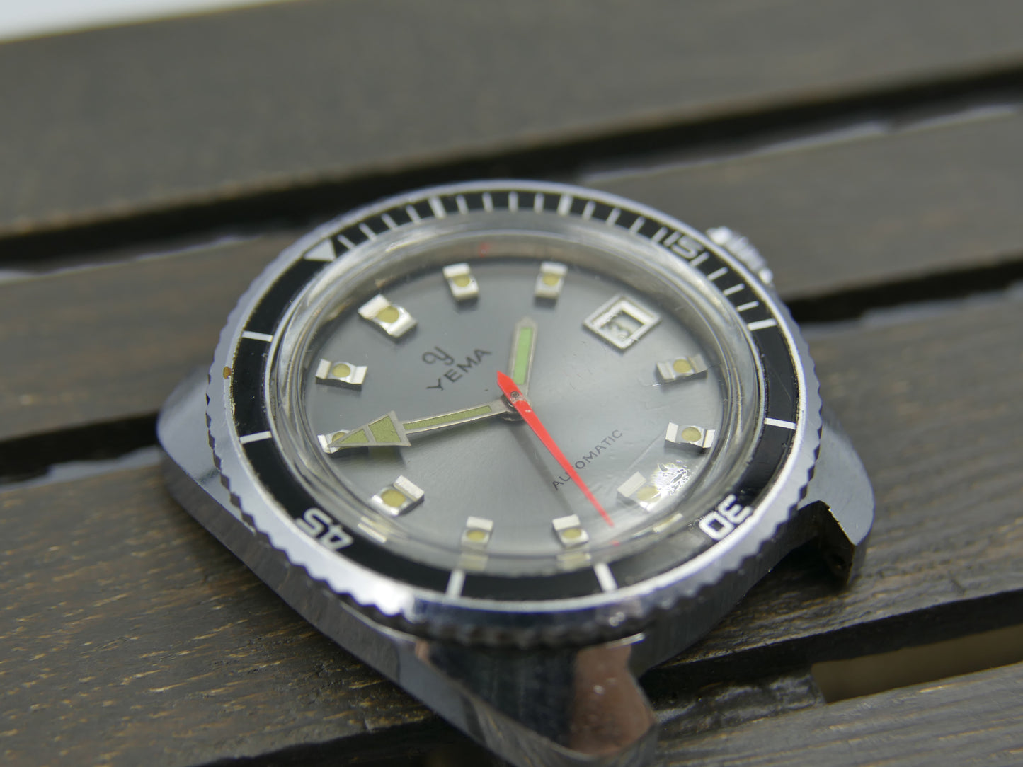 70's vintage watch mens Yema diver plongee ref 221214 automatic FE 3611