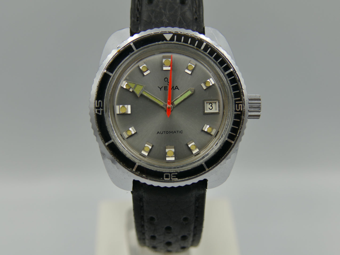 70's vintage watch mens Yema diver plongee ref 221214 automatic FE 3611