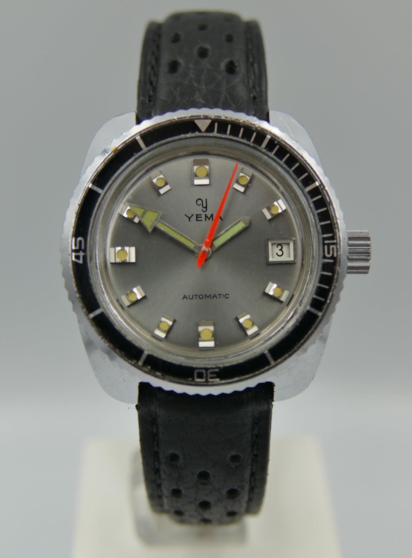 70's vintage watch mens Yema diver plongee ref 221214 automatic FE 3611