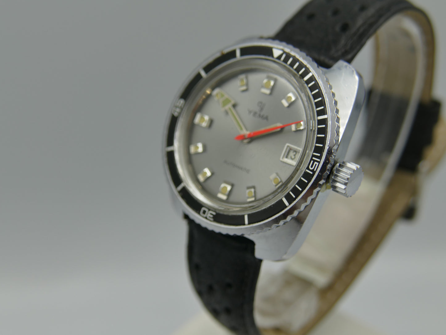 70's vintage watch mens Yema diver plongee ref 221214 automatic FE 3611