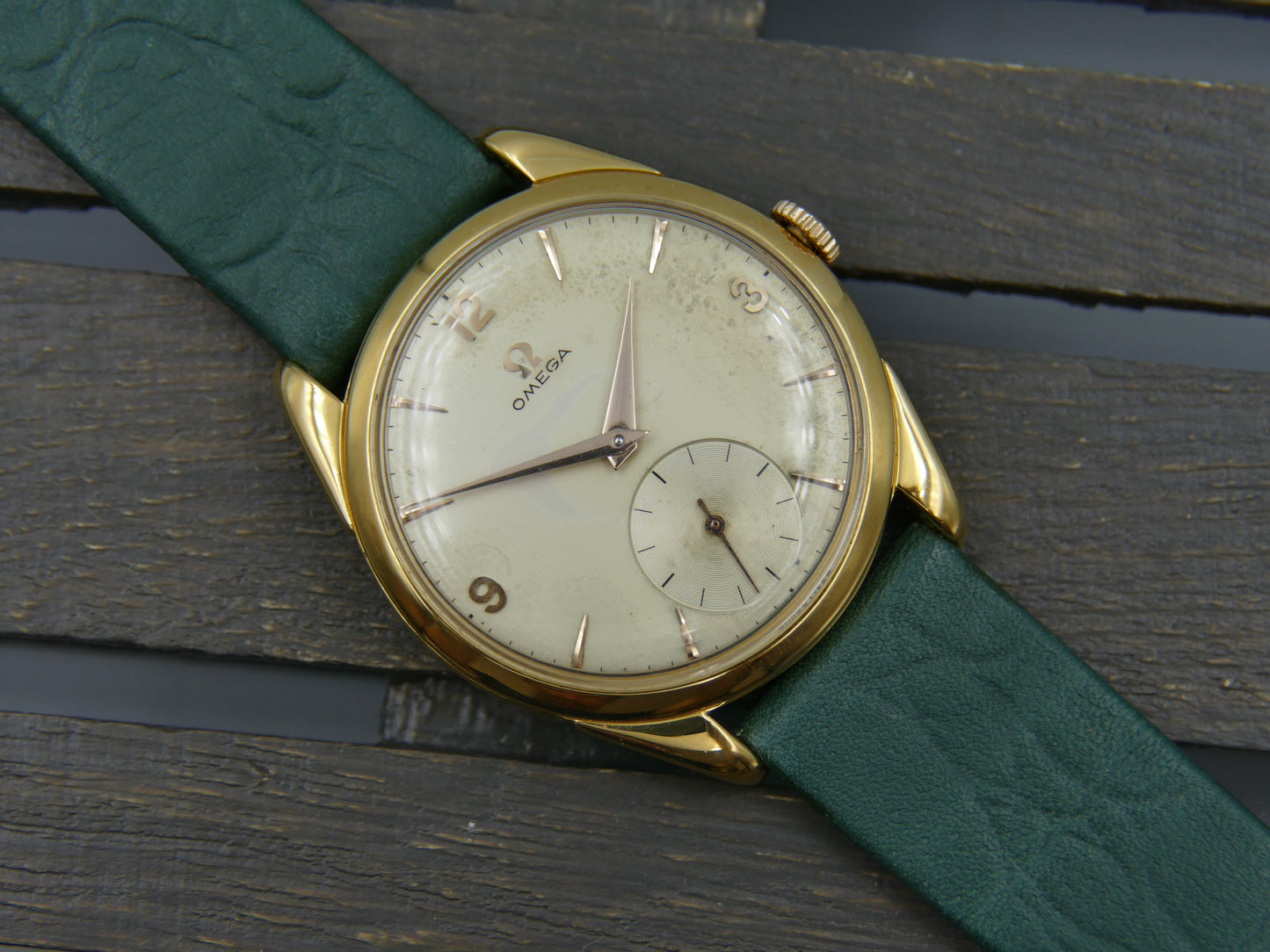 60's vintage watch mens Omega ref. 2900 -1 gold pl hand wind cal. 267 serviced