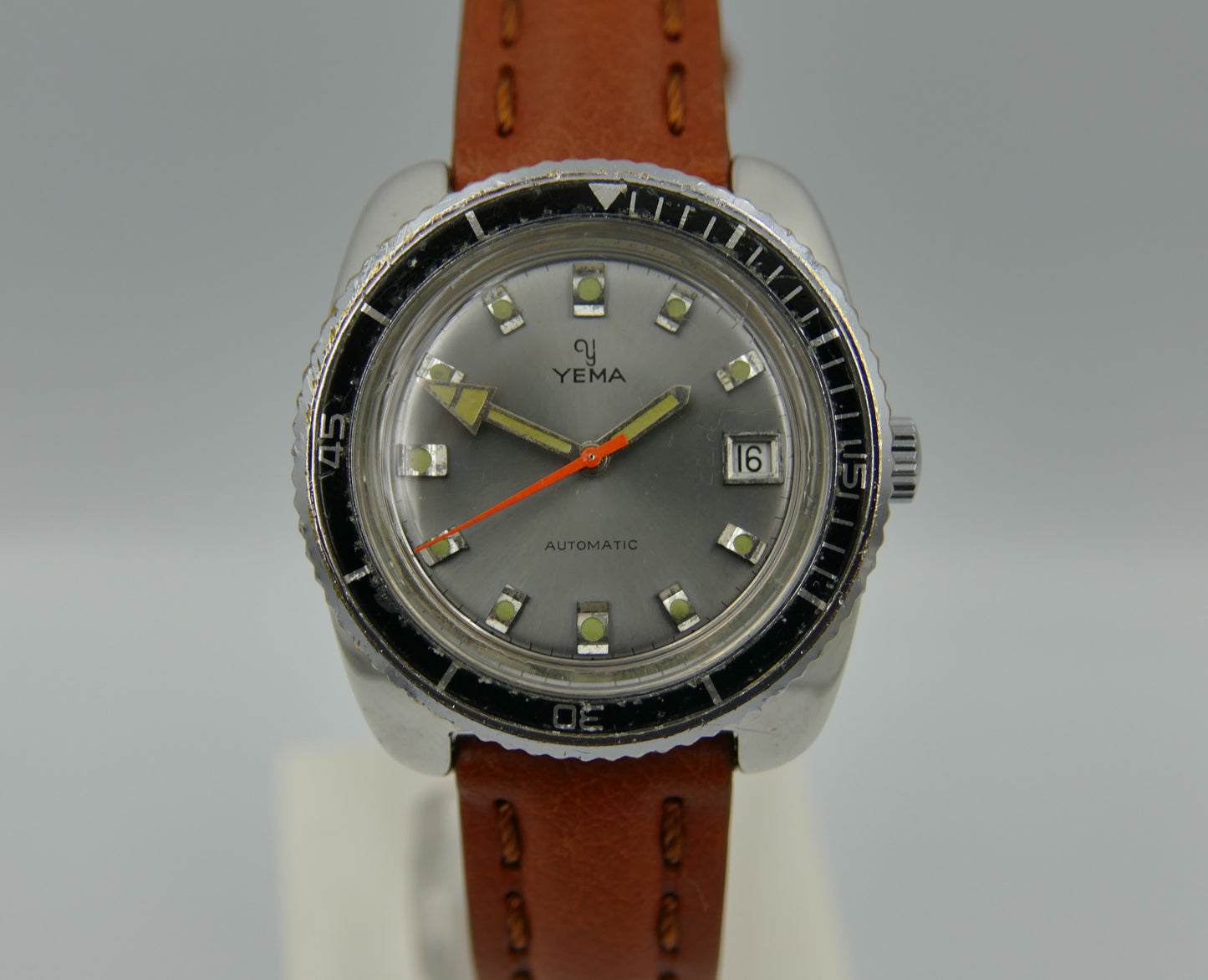 70's vintage watch mens Yema diver plongee ref 221214 automatic FE 3611