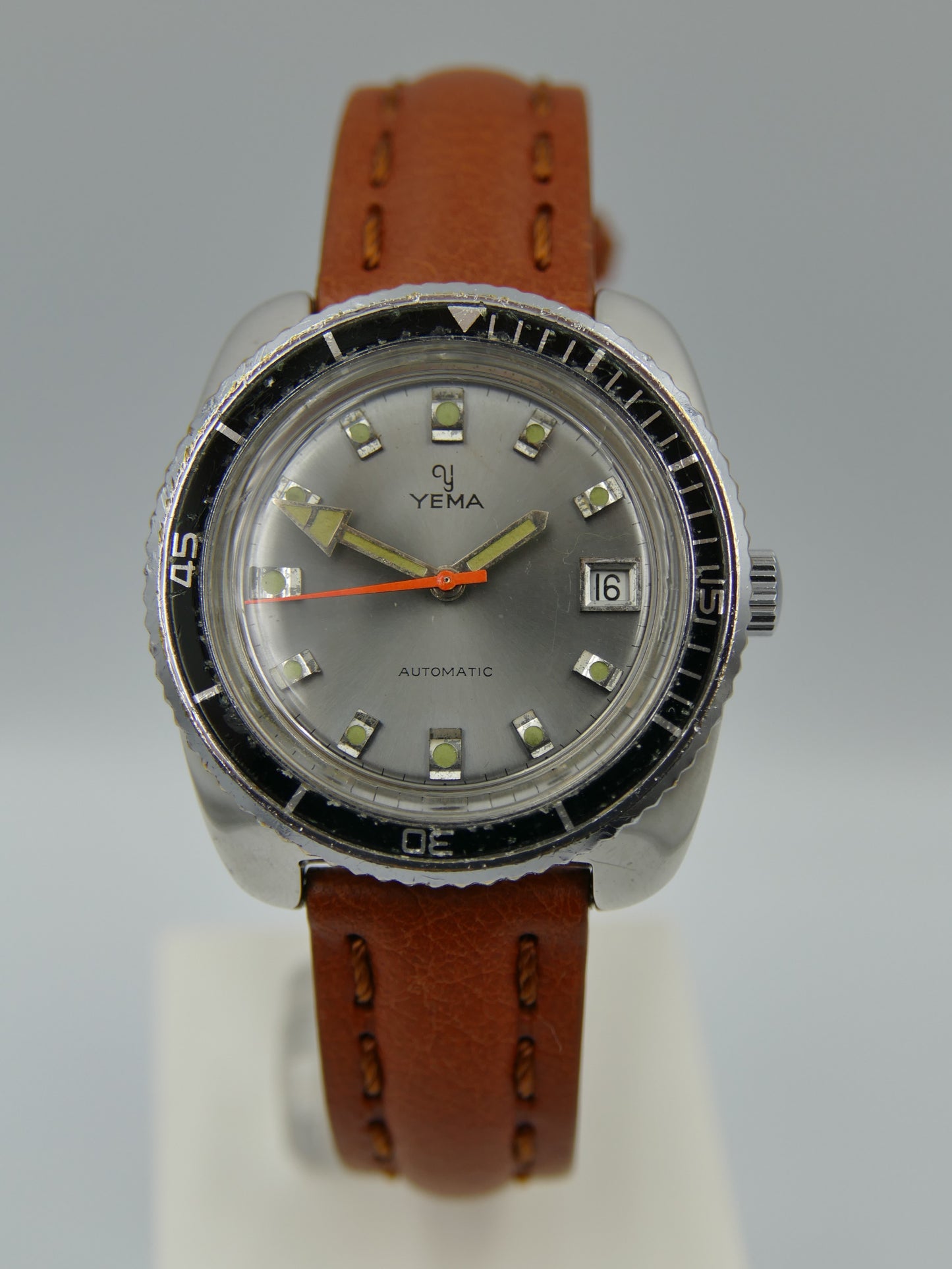 70's vintage watch mens Yema diver plongee ref 221214 automatic FE 3611