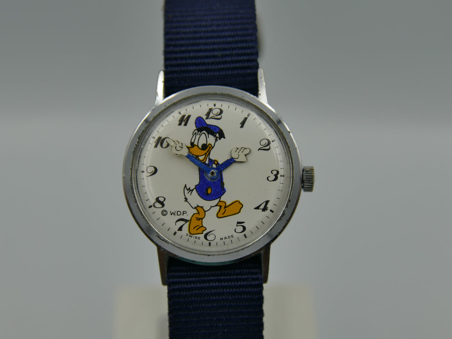 60's vintage watch W.D.P. Disney Donald Duck manual wind swiss made serviced