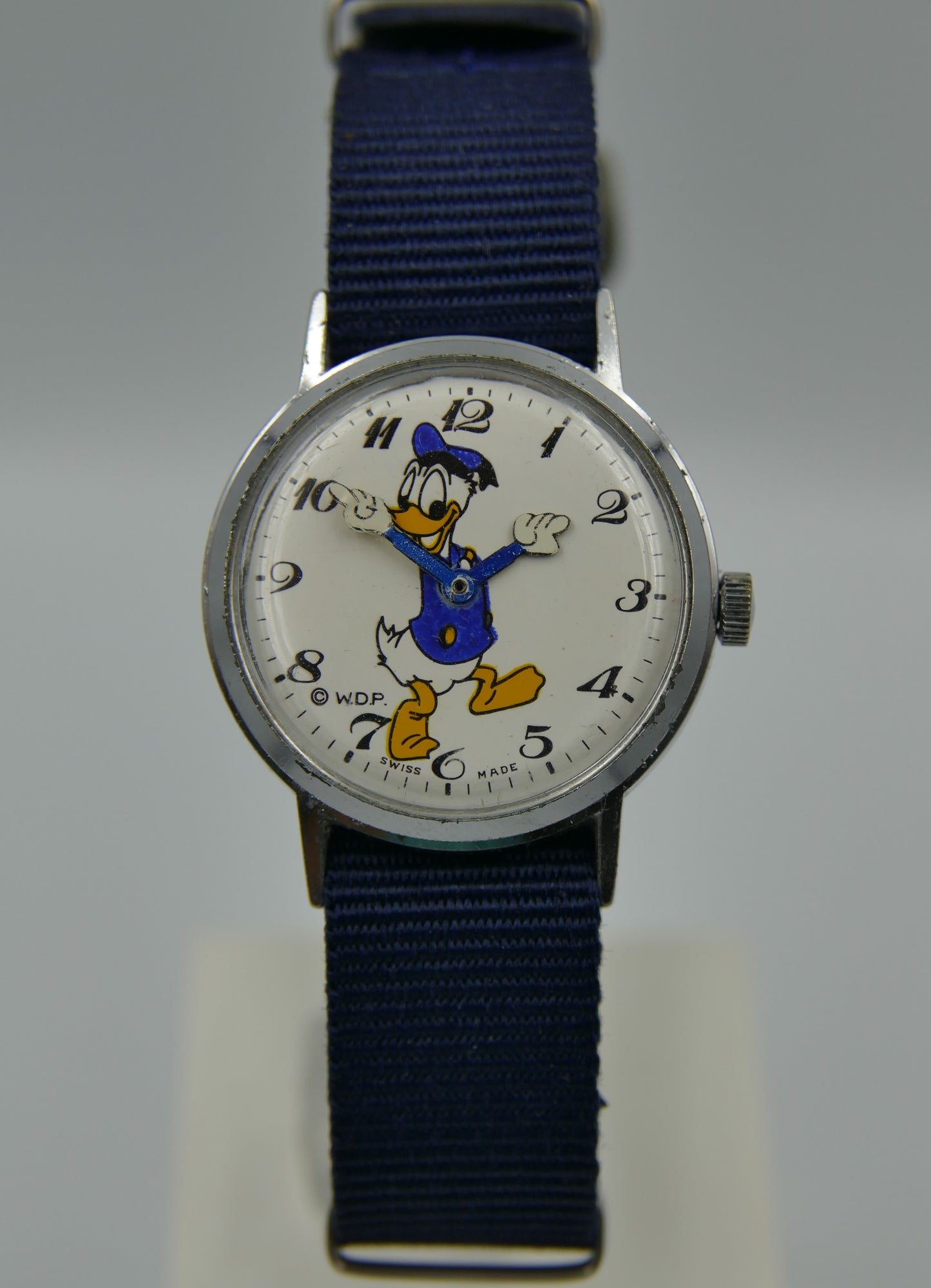 60's vintage watch W.D.P. Disney Donald Duck manual wind swiss made serviced