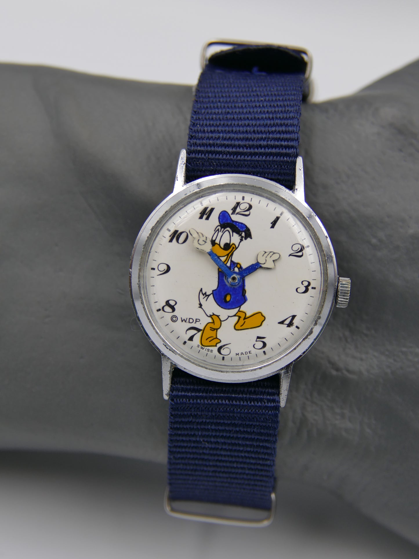 60's vintage watch W.D.P. Disney Donald Duck manual wind swiss made serviced