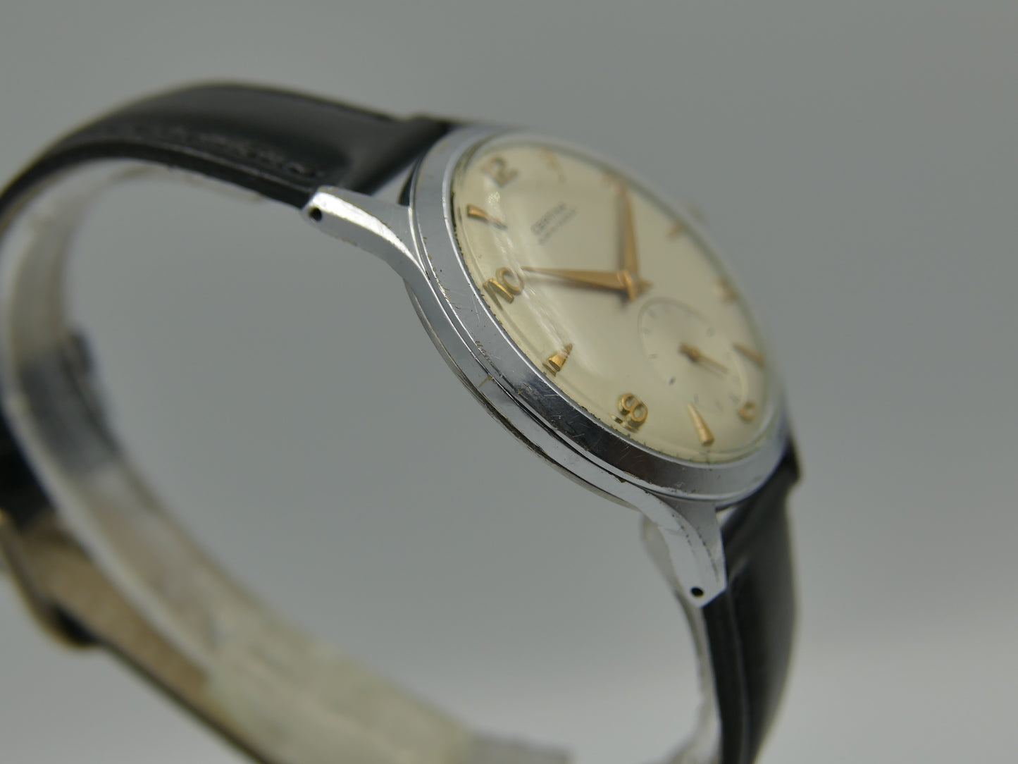 50's vintage watch mens jumbo oversize 37mm Certina manual wind cal. KF 330