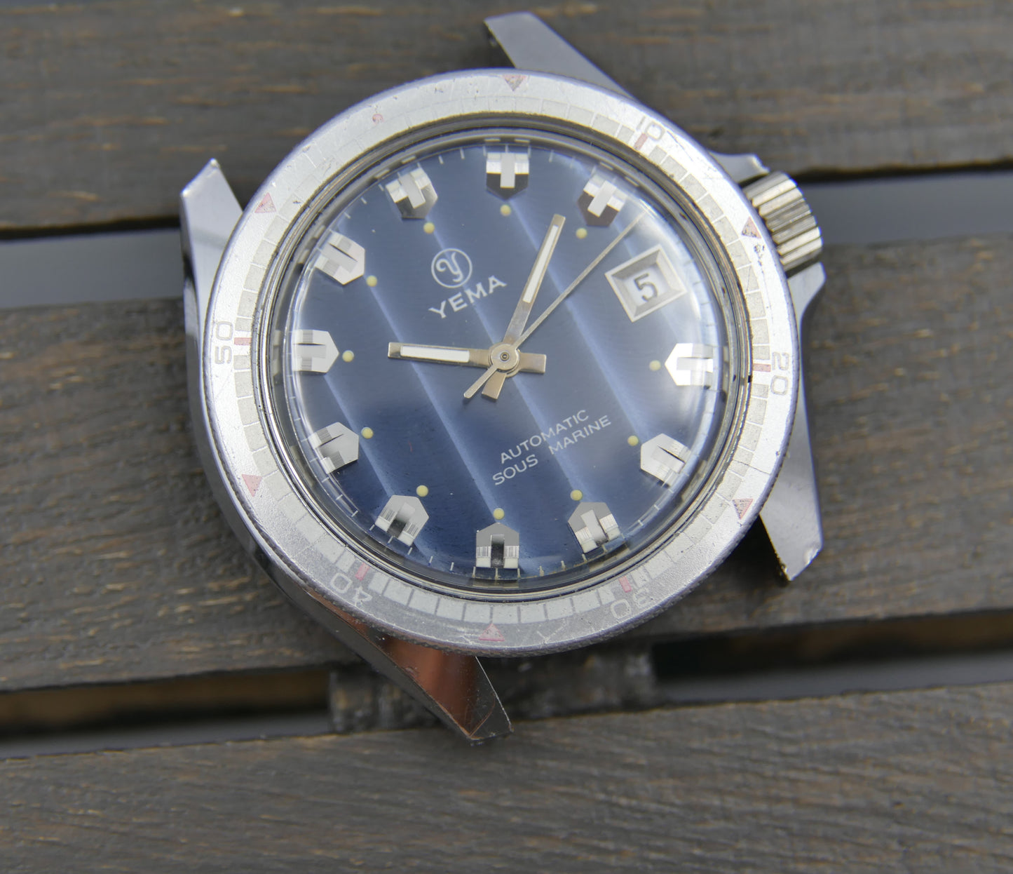 70's vintage watch mens Yema Sous marine diver automatic FE 3611 RARE ref.631014