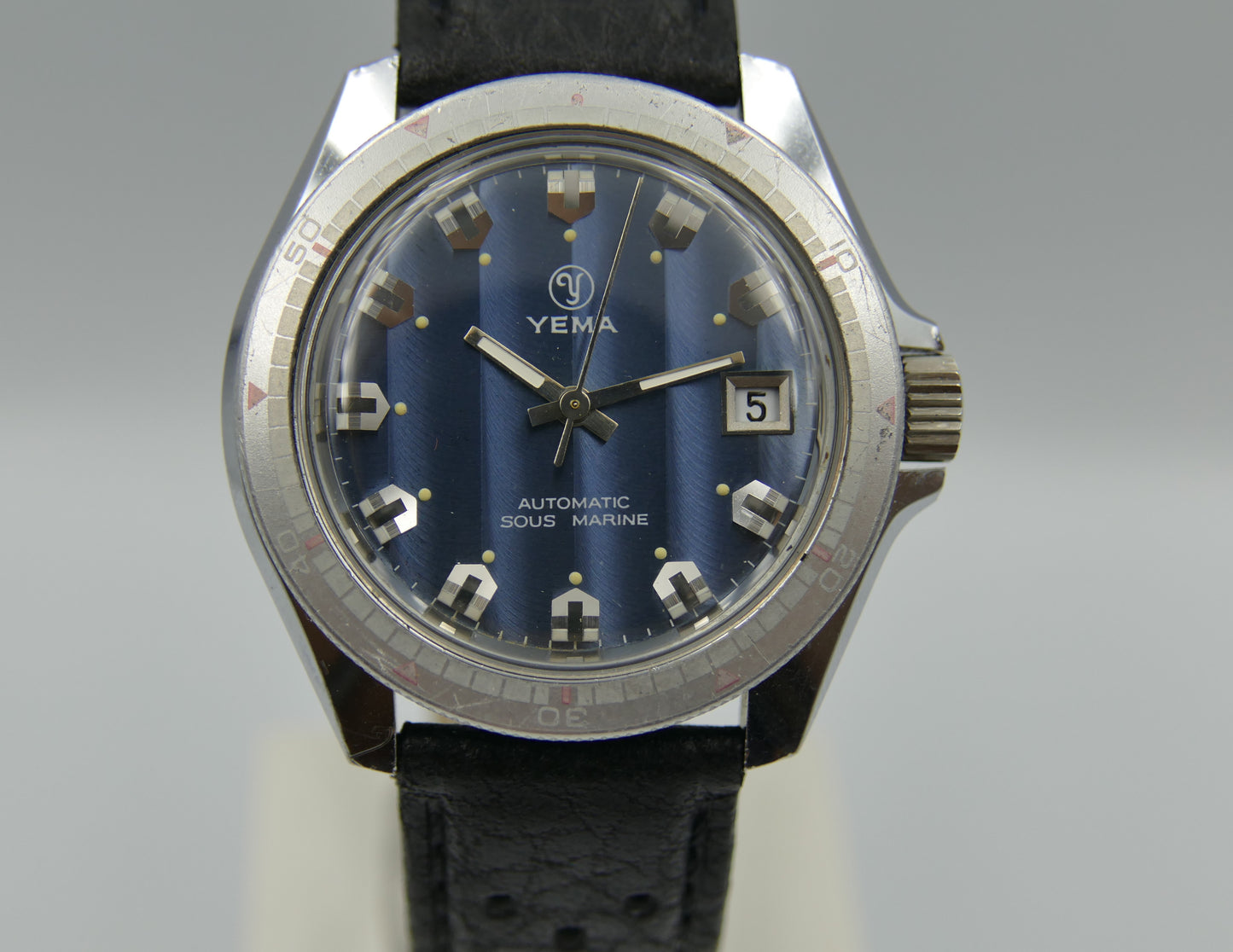 70's vintage watch mens Yema Sous marine diver automatic FE 3611 RARE ref.631014