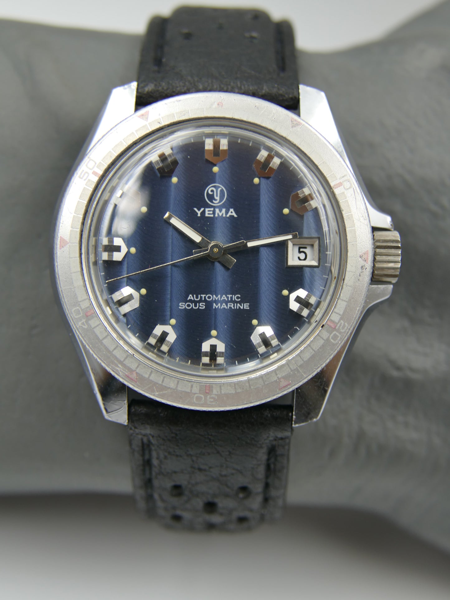 70's vintage watch mens Yema Sous marine diver automatic FE 3611 RARE ref.631014