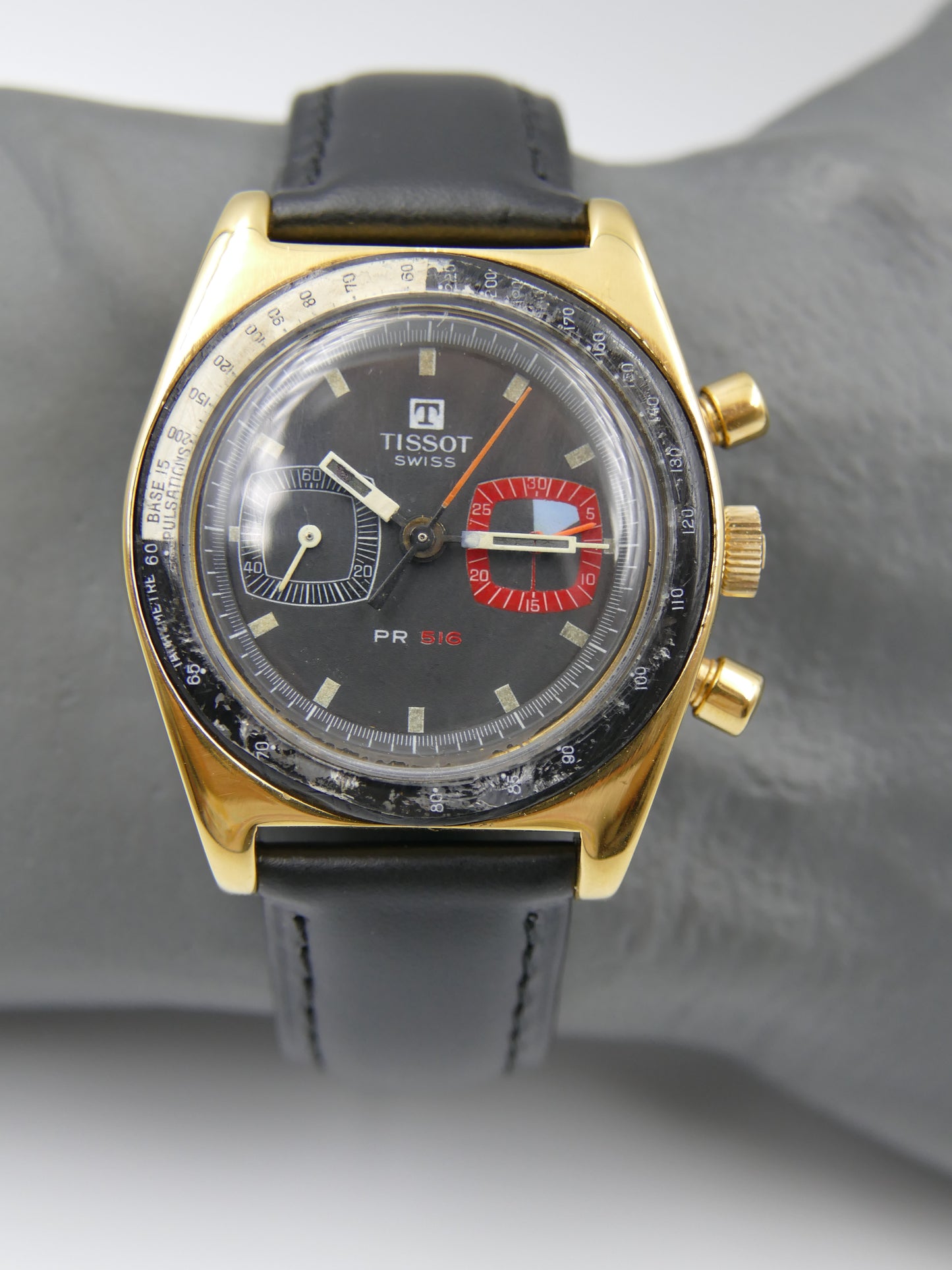 70's vintage watch mens Tissot PR 516 chronograph cal. 872 Lemania ref 40526-1X