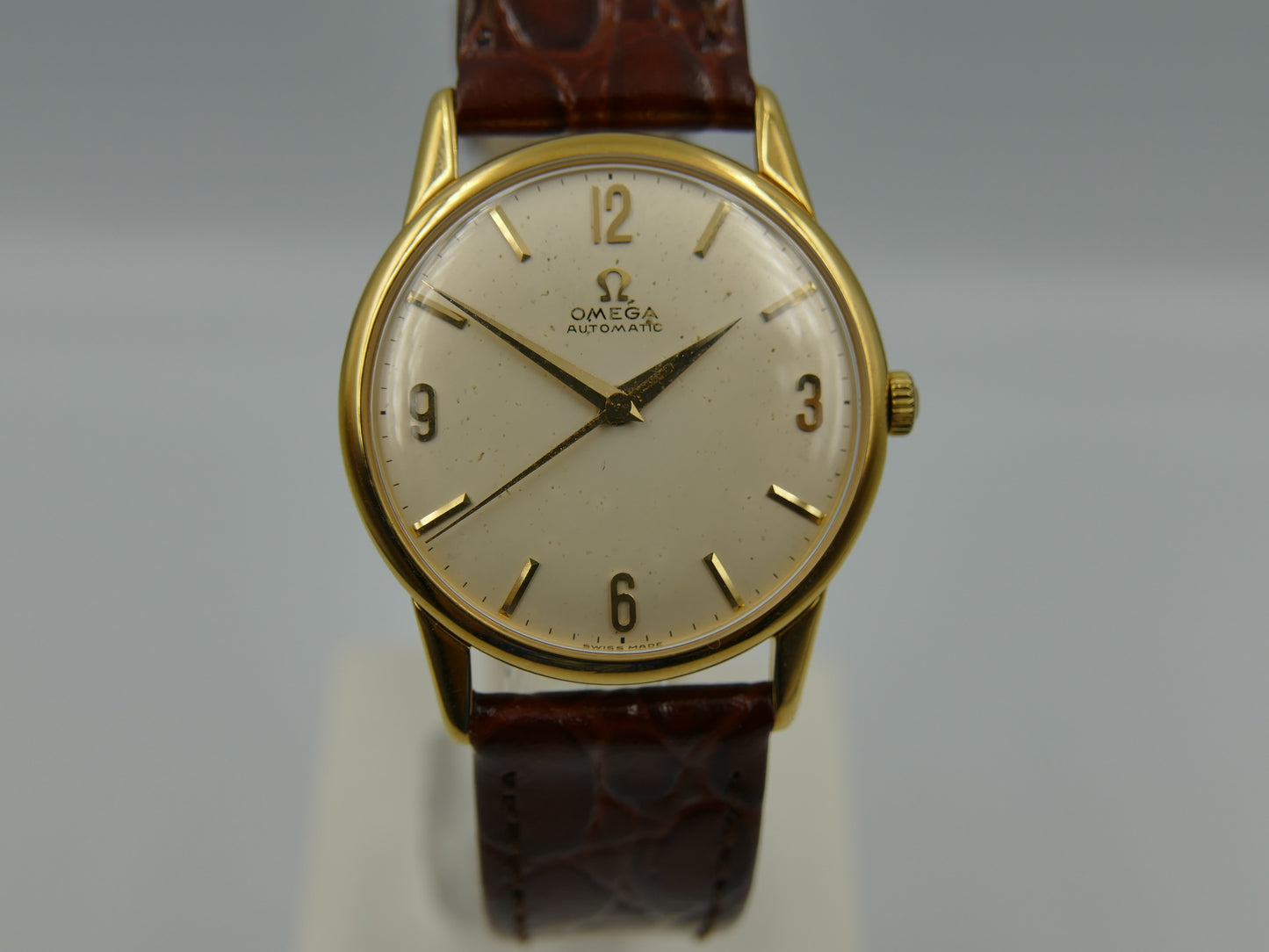 60's vintage watch mens Omega ref. 14748 SC-61 gold pl 33mm automatic cal. 552