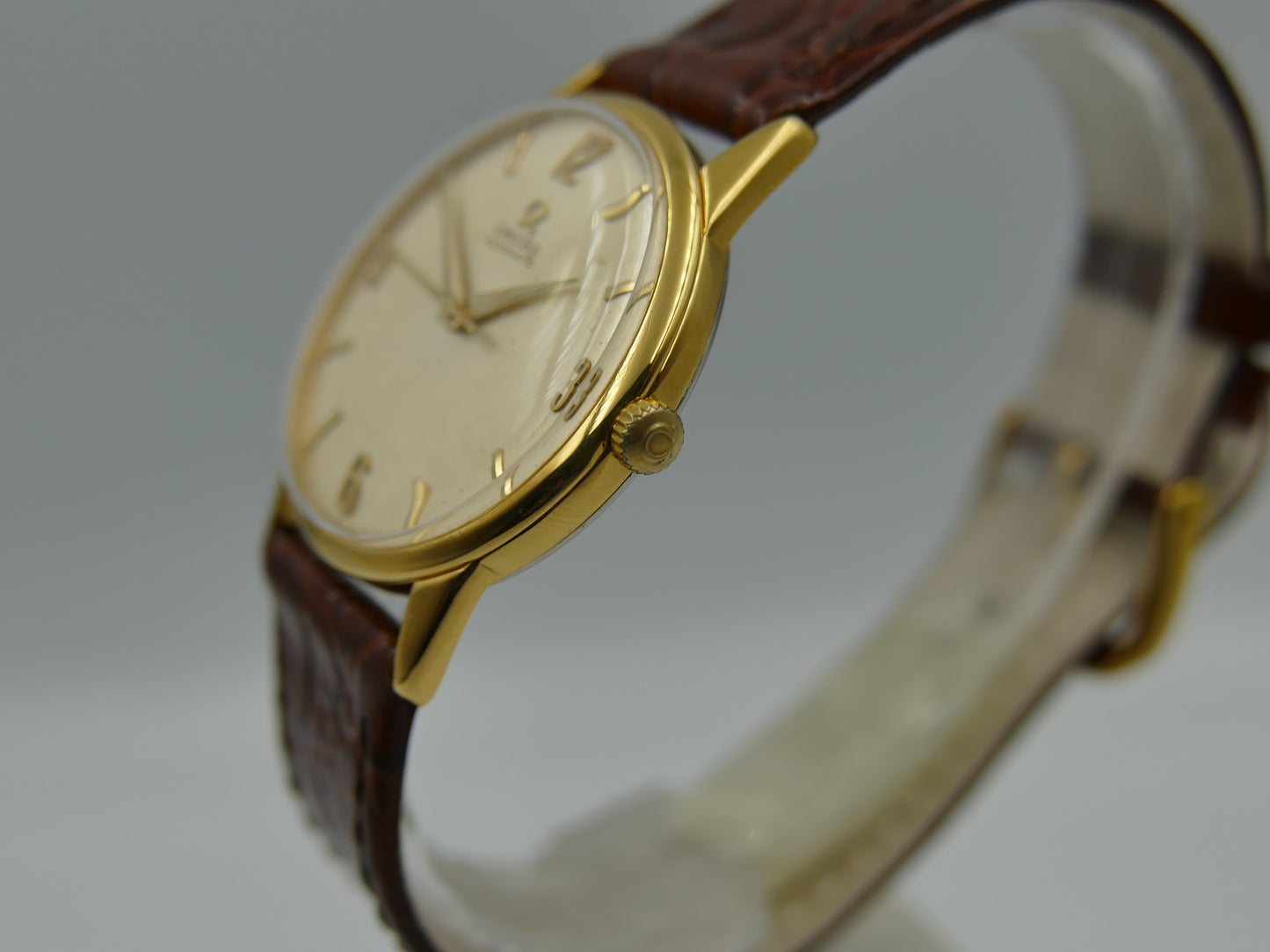 60's vintage watch mens Omega ref. 14748 SC-61 gold pl 33mm automatic cal. 552