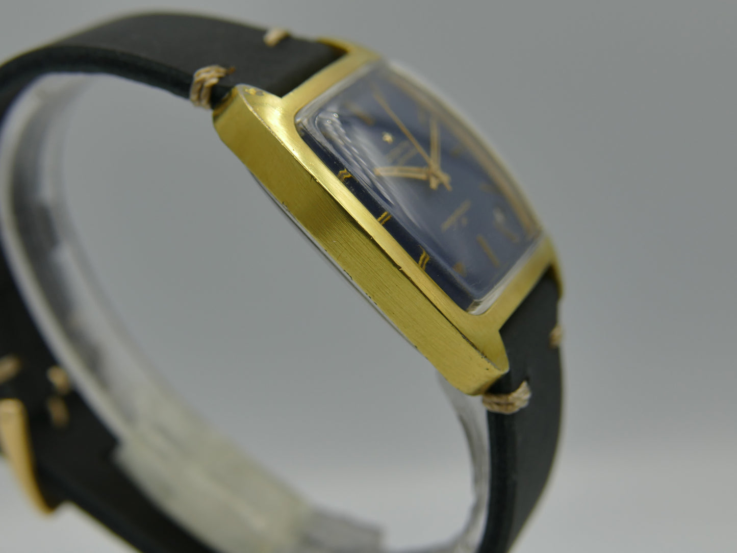 70's vintage watch mens Zenith respirator x ref 6708 automatic cal. 2552pc blue