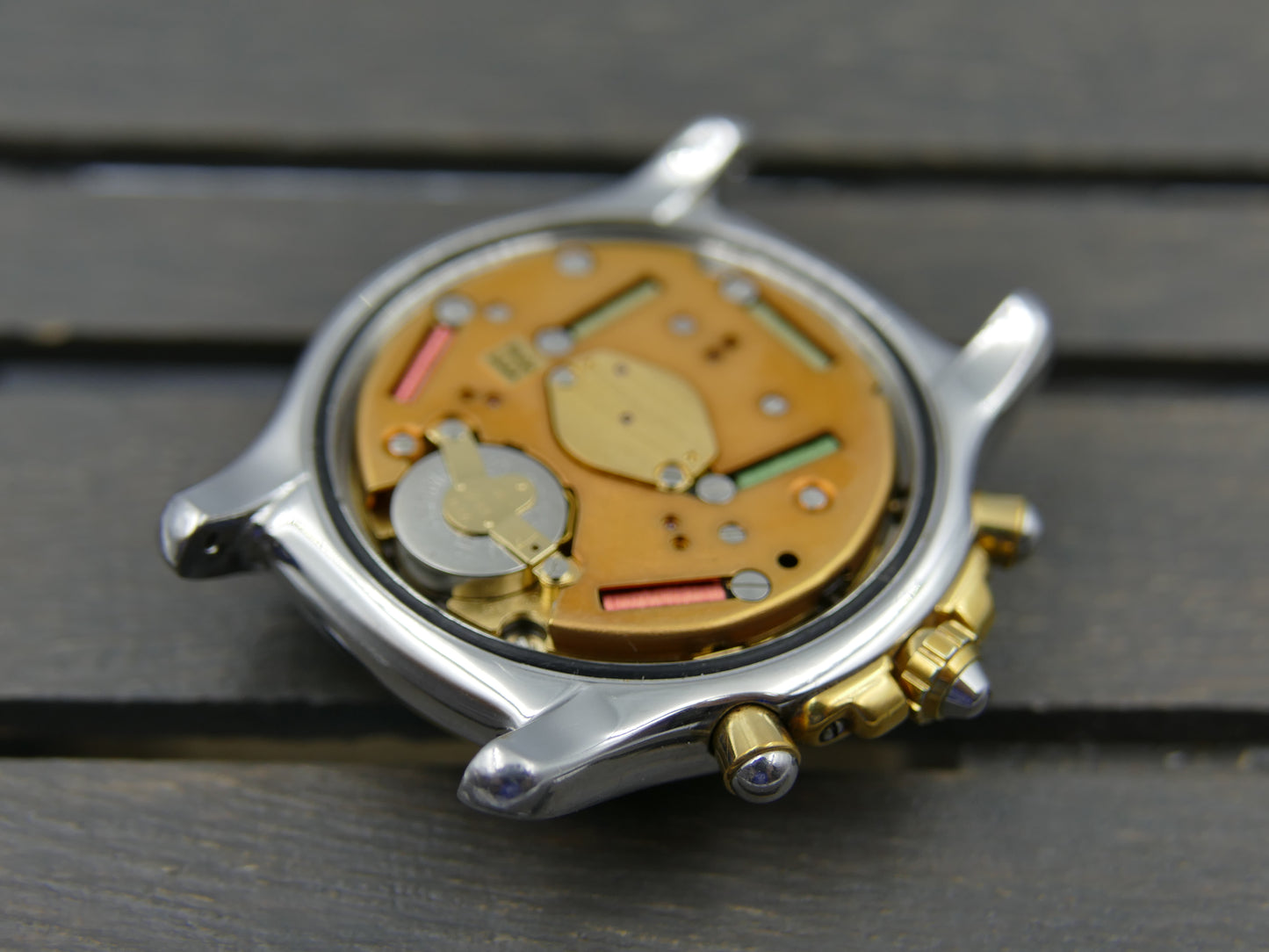 Watch mens Philip Watch Chronograph quartz ETA 251.262 steel case 42mm RARE