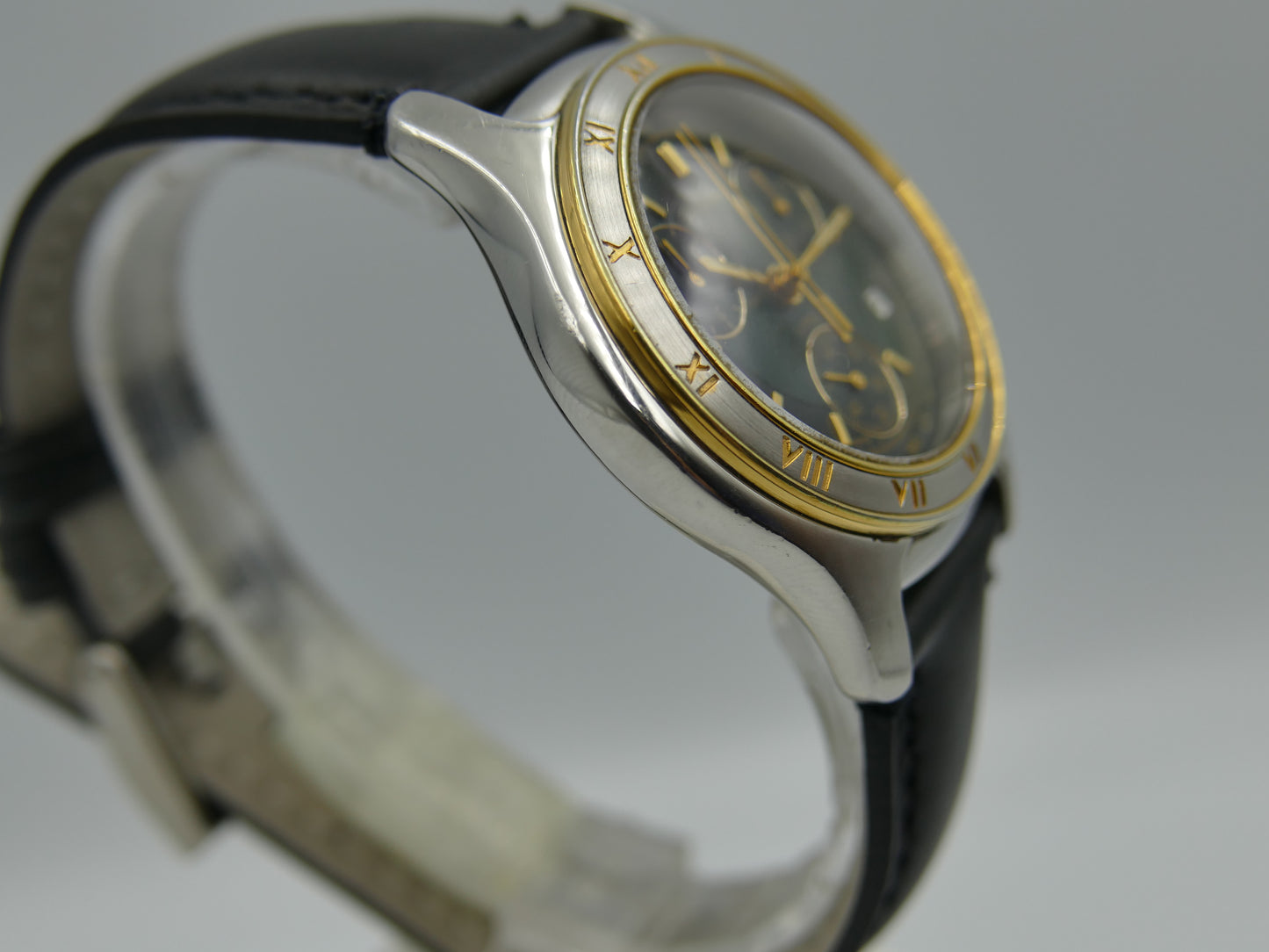 Watch mens Philip Watch Chronograph quartz ETA 251.262 steel case 42mm RARE