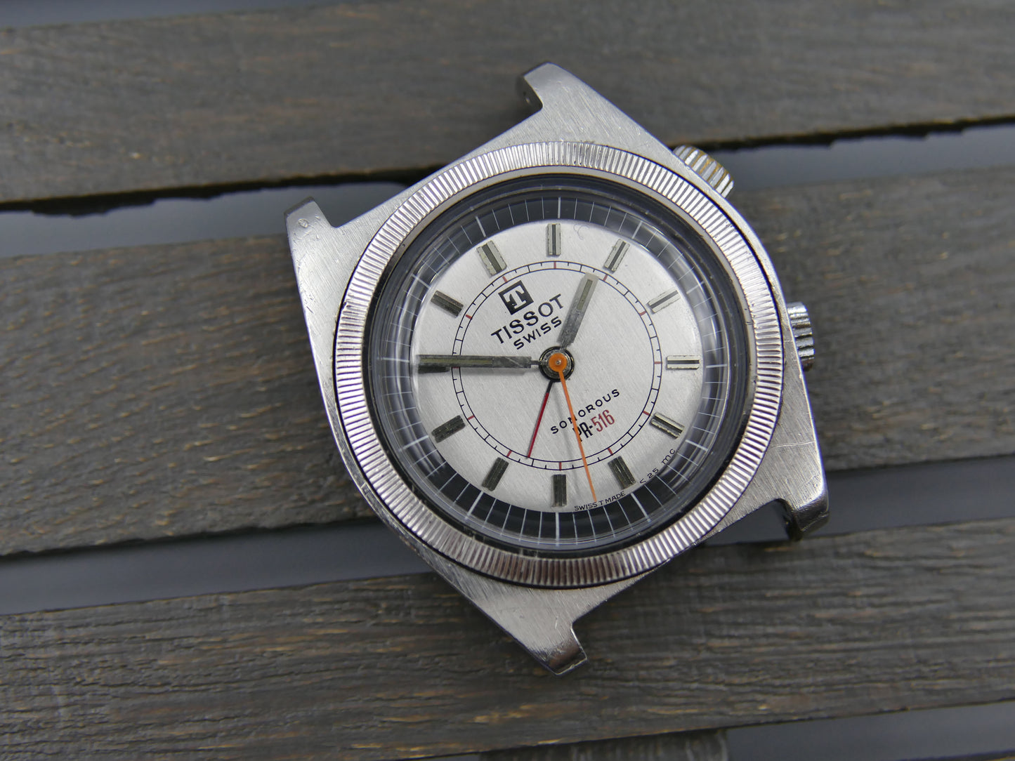 70's vintage watch mens Tissot PR 516 Sonorous Alarm AS1931 ref 40514 -3X