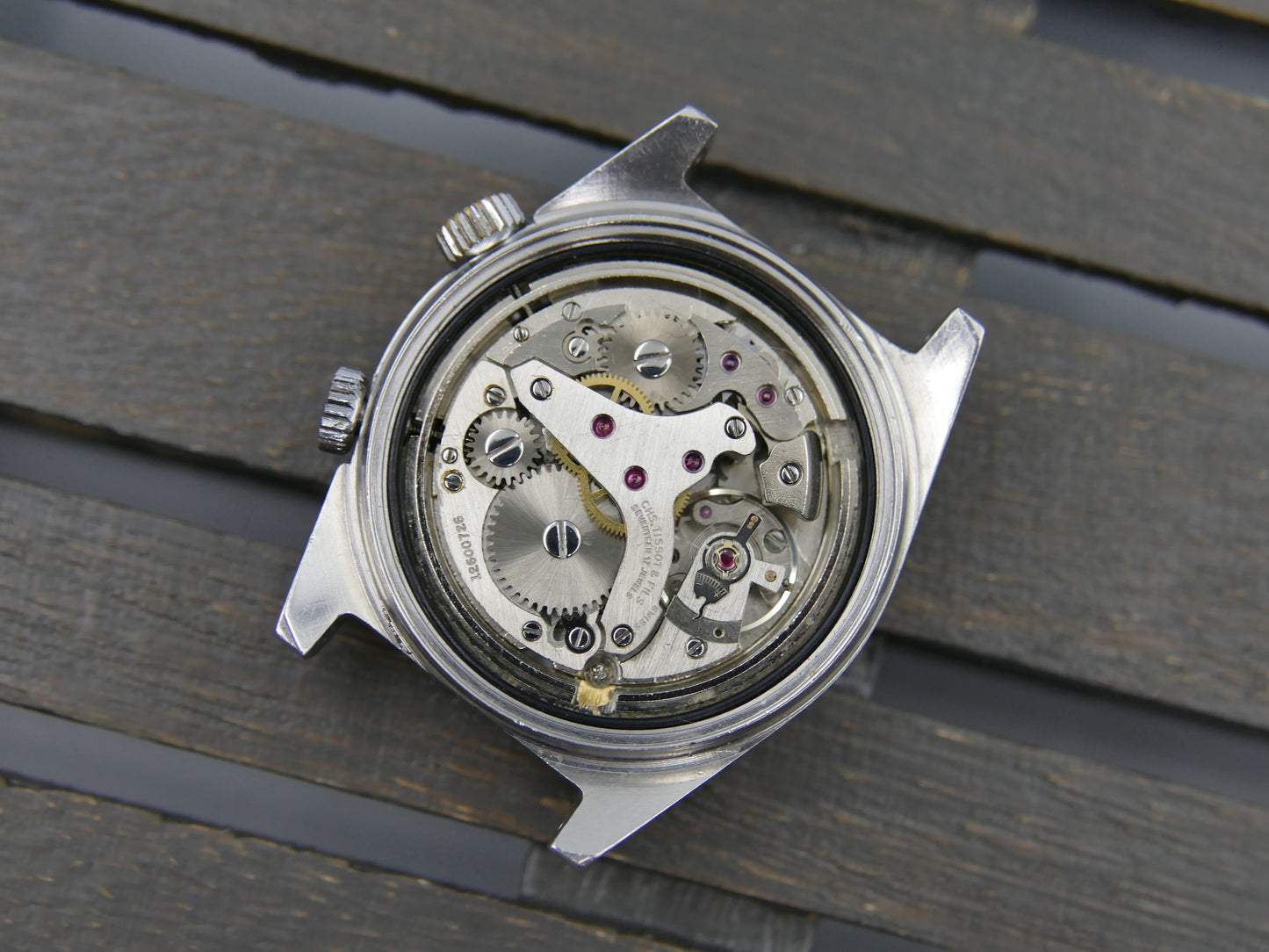 70's vintage watch mens Tissot PR 516 Sonorous Alarm AS1931 ref 40514 -3X