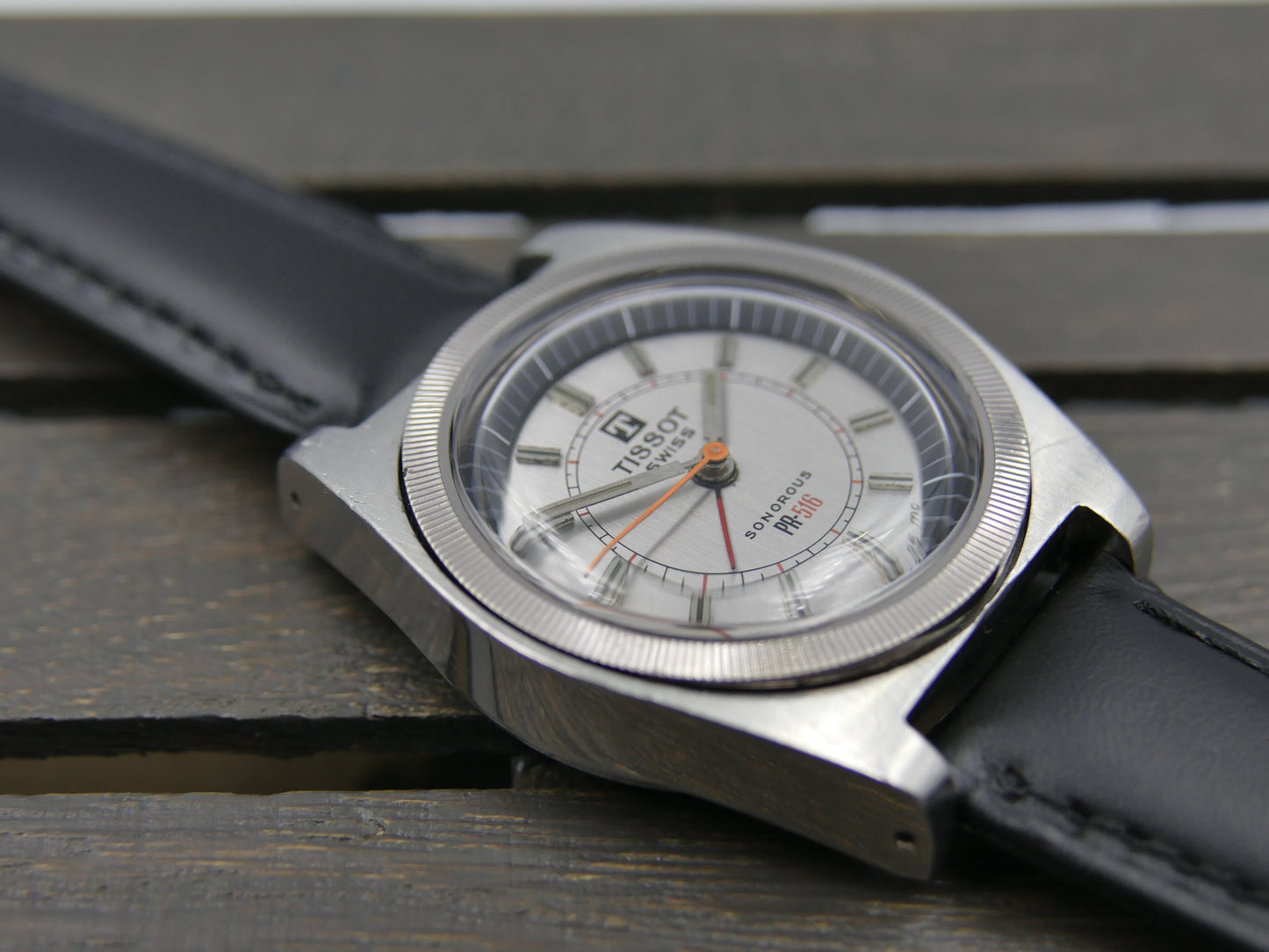 70's vintage watch mens Tissot PR 516 Sonorous Alarm AS1931 ref 40514 -3X