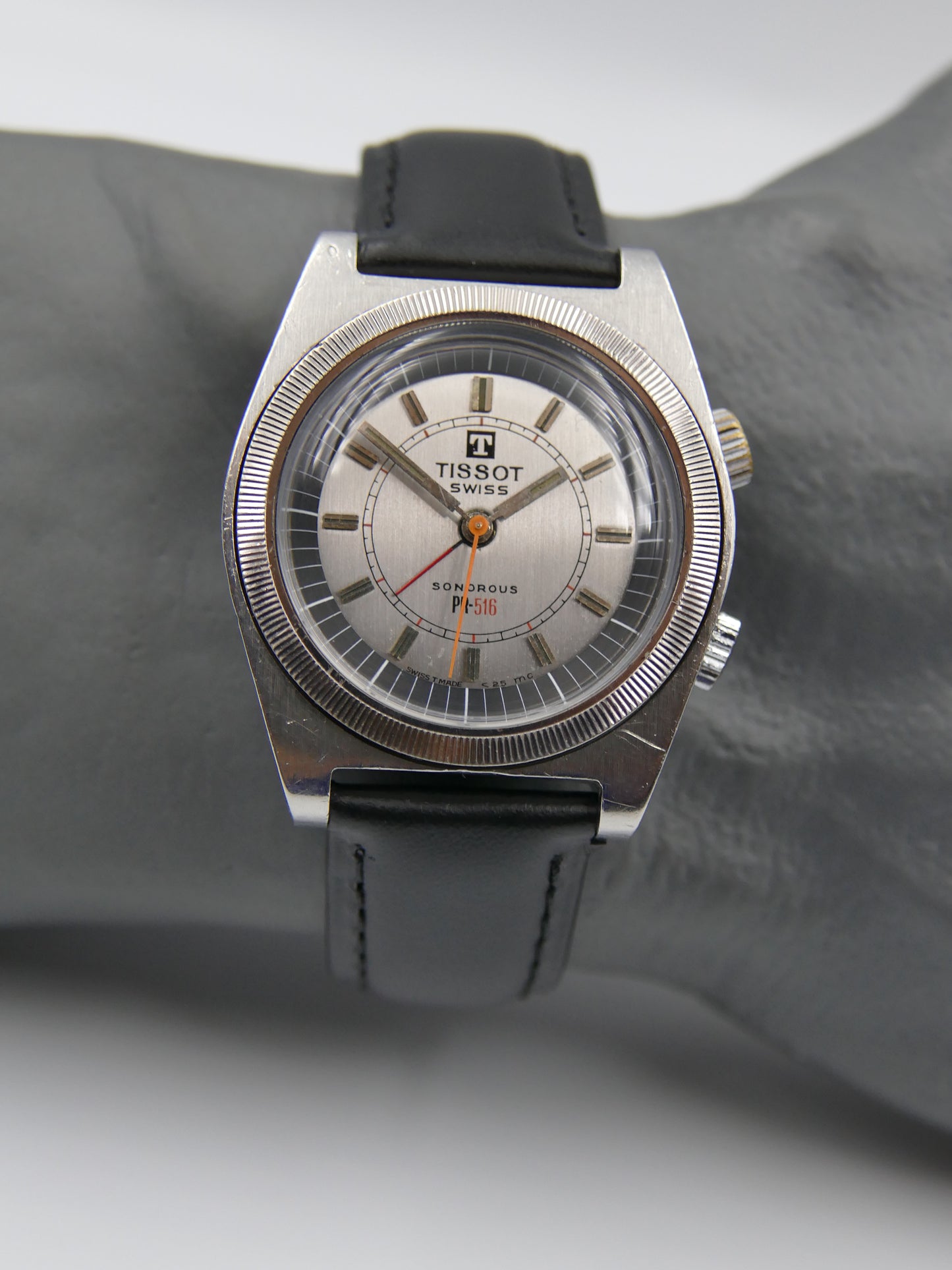 70's vintage watch mens Tissot PR 516 Sonorous Alarm AS1931 ref 40514 -3X