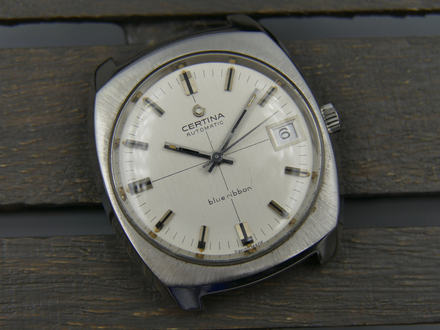 70's vintage watch mens Certina ref 5801 189 blue ribbon automatic cal. 25-651