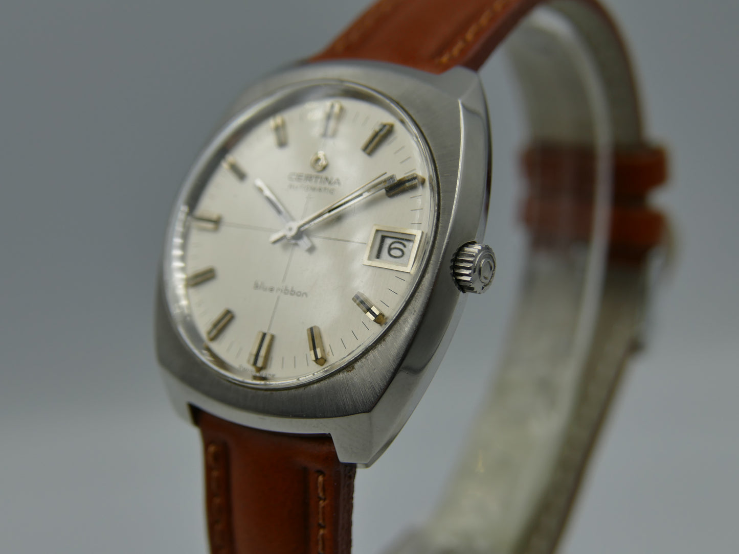 70's vintage watch mens Certina ref 5801 189 blue ribbon automatic cal. 25-651