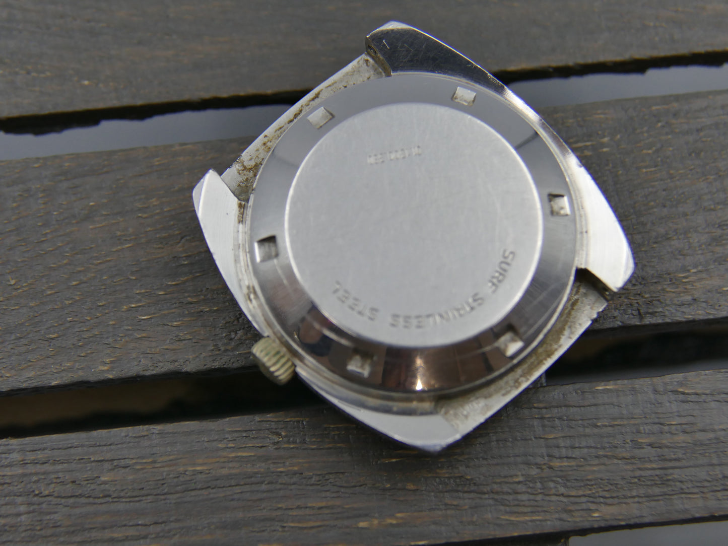 70's vintage watch mens zenith surf ref. 01.1300.380 automatic cal 2572 PC steel