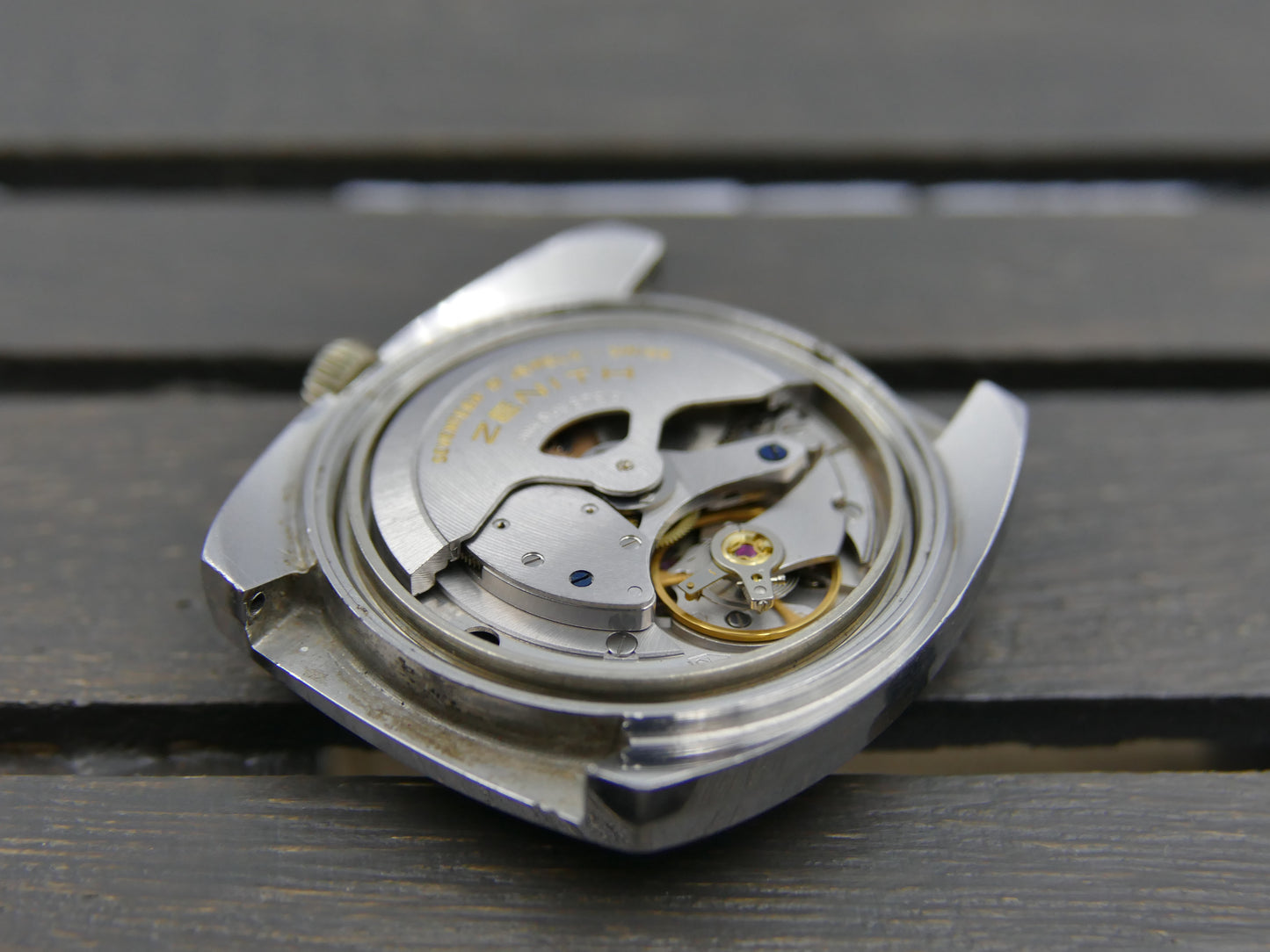 70's vintage watch mens zenith surf ref. 01.1300.380 automatic cal 2572 PC steel